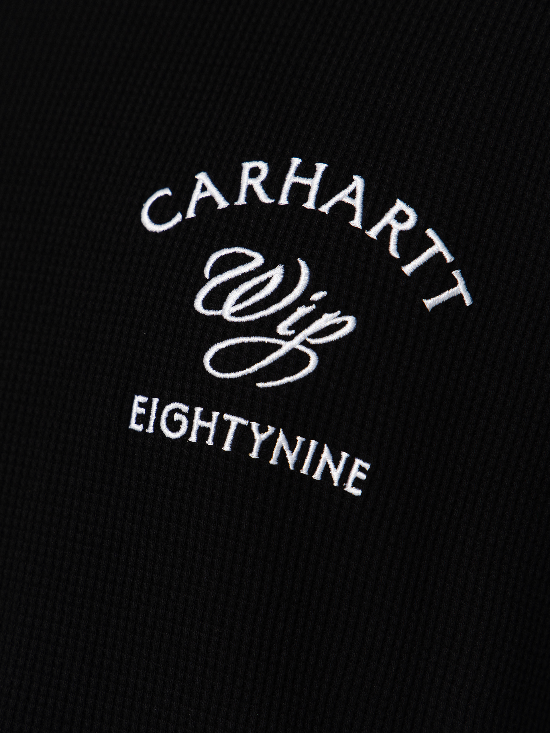 Longsleeve Carhartt WIP Eightynine Waffle (black/white)