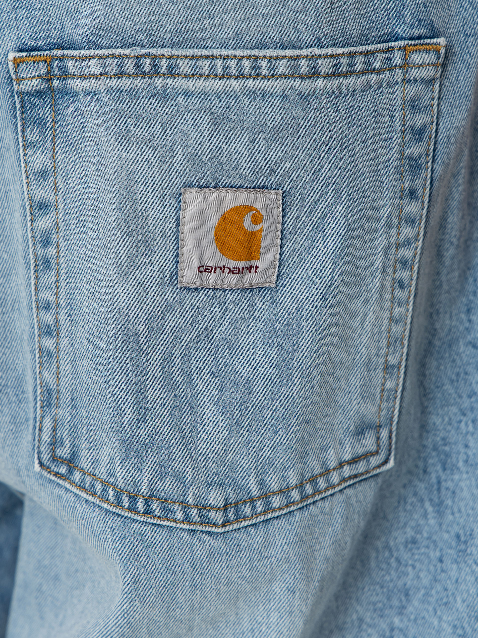 Szorty Carhartt WIP Brandon (blue heavy worn bleached)