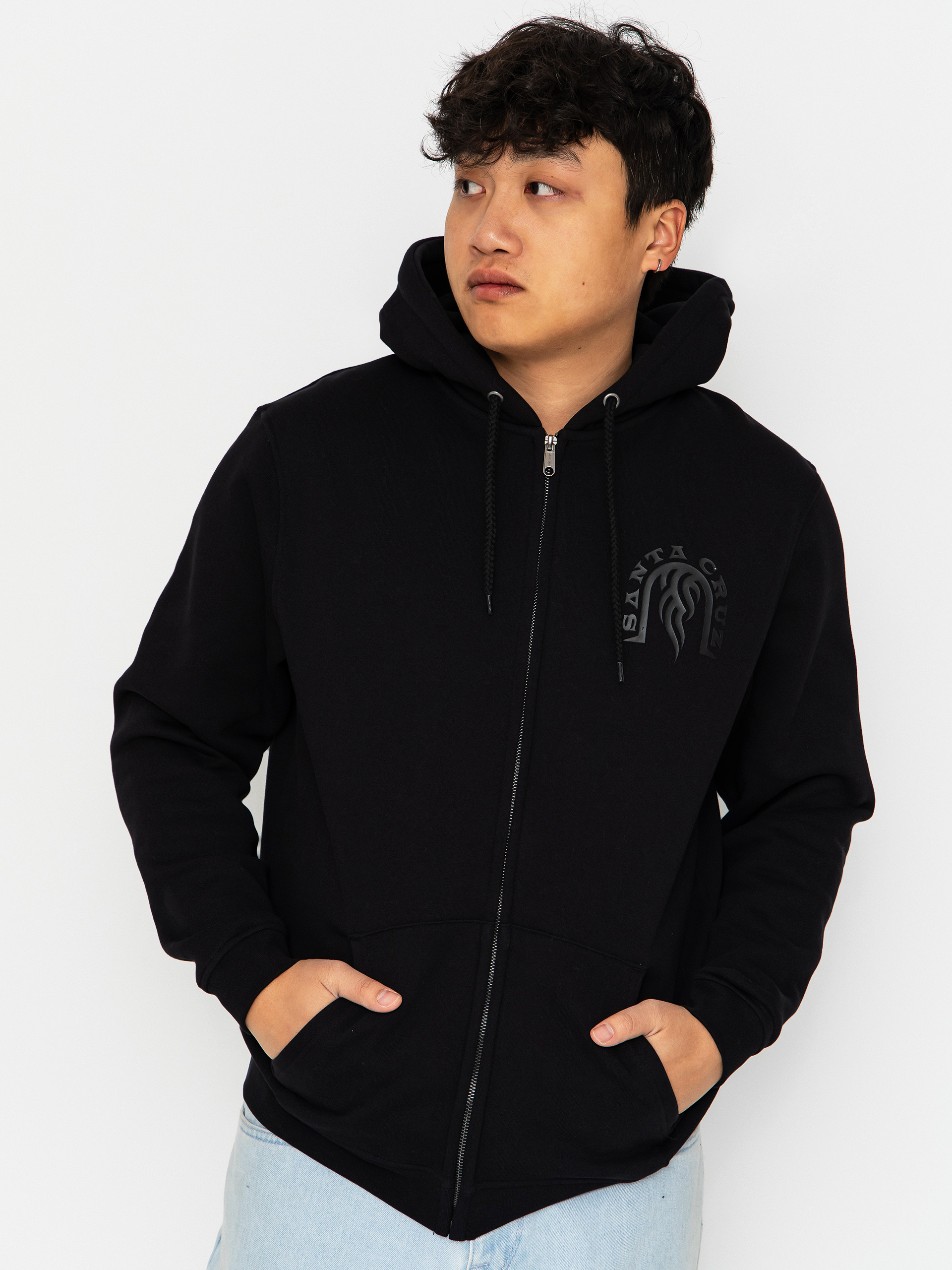 Bluza z kapturem Santa Cruz Dressen Tribal Arch ZHD (black)