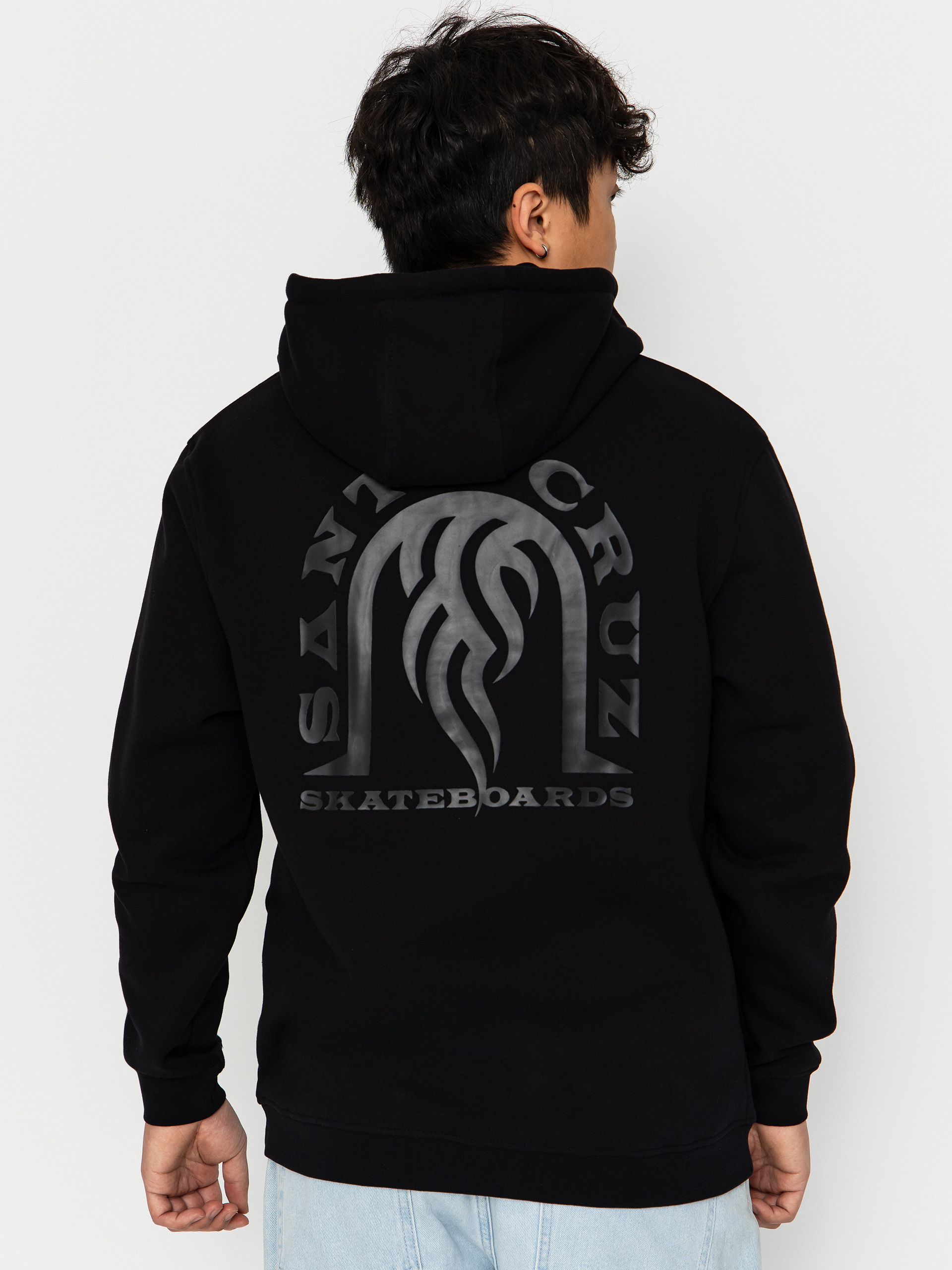 Bluza z kapturem Santa Cruz Dressen Tribal Arch ZHD (black)