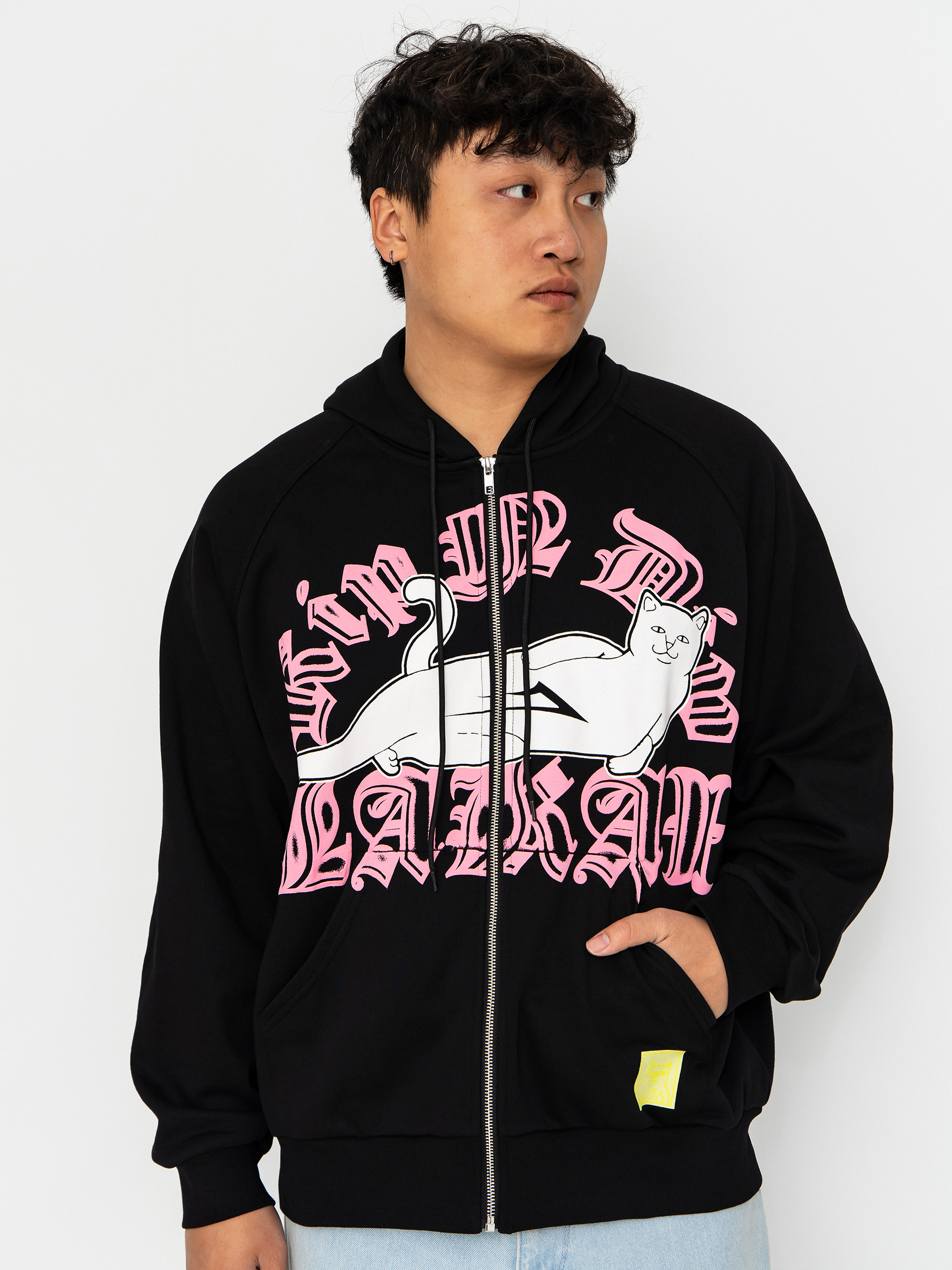 Bluza z kapturem Lakai X Rip'N'Dip Black Flame ZHD (black)