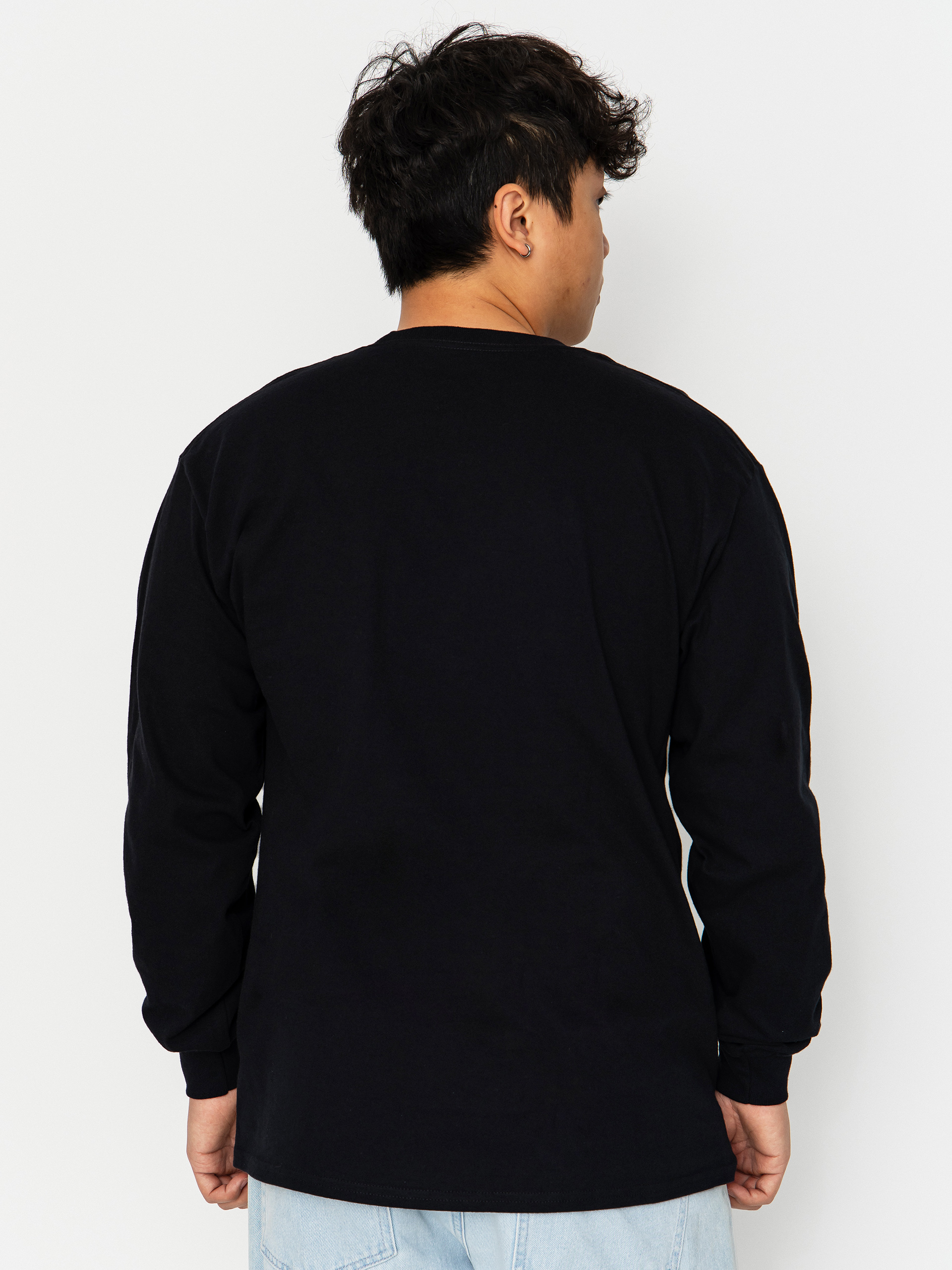 Longsleeve Spitfire Demon (black w/multi color discharge print)