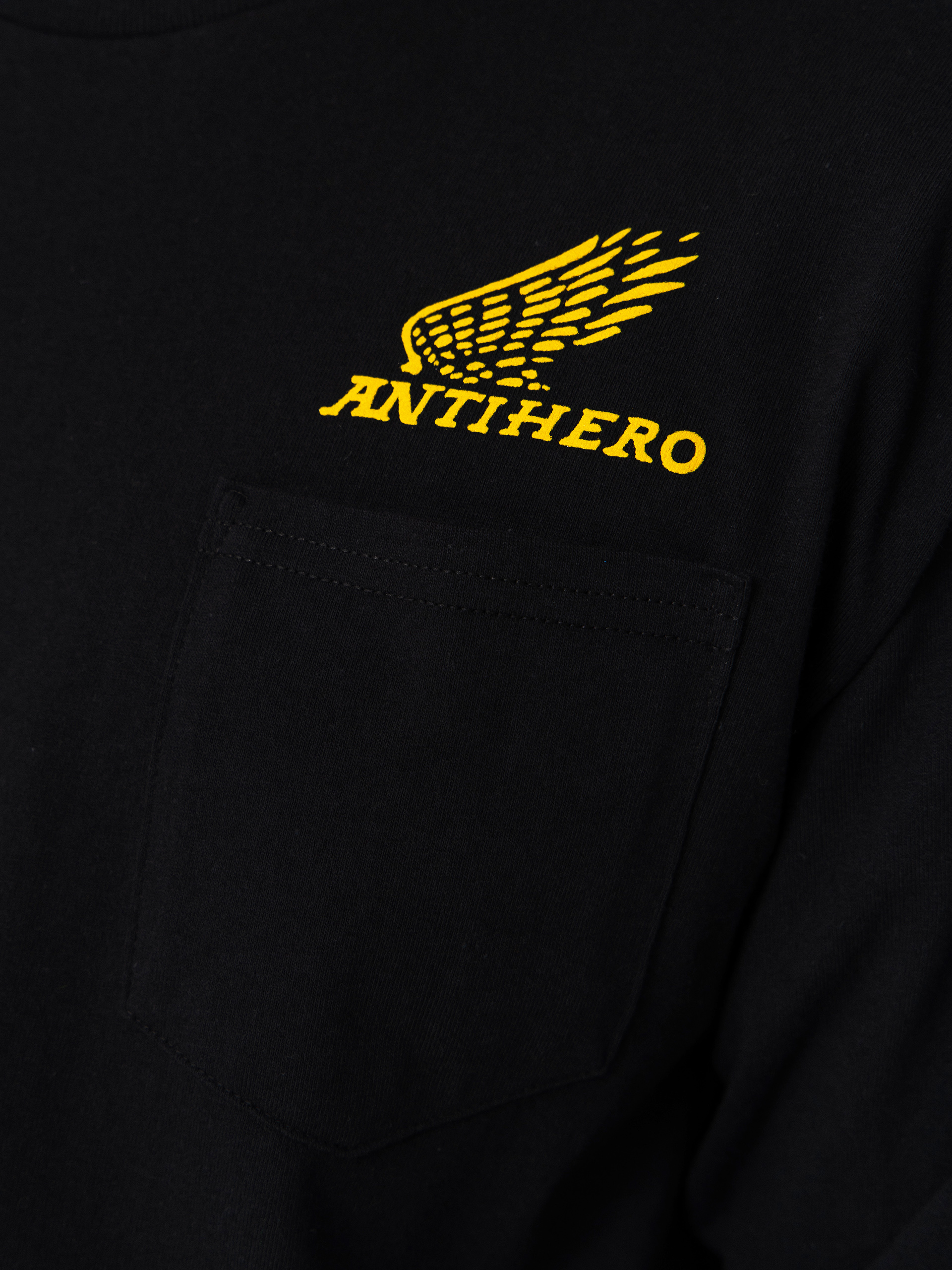 Longsleeve Antihero Motorized (black w/gold print)