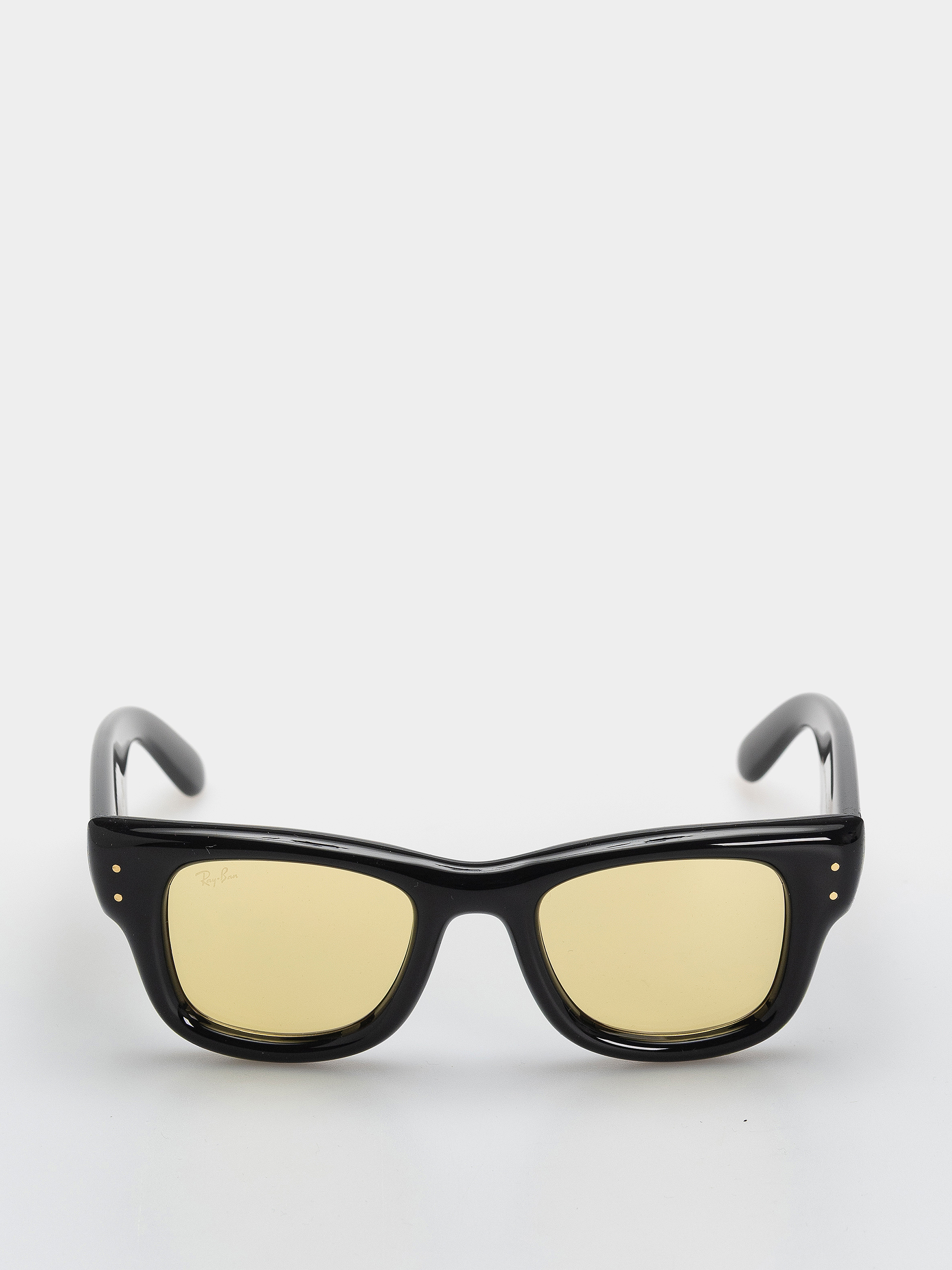 Okulary przeciwsłoneczne Ray-Ban Wayfarer Puffer (polerowany czarny/żółty)