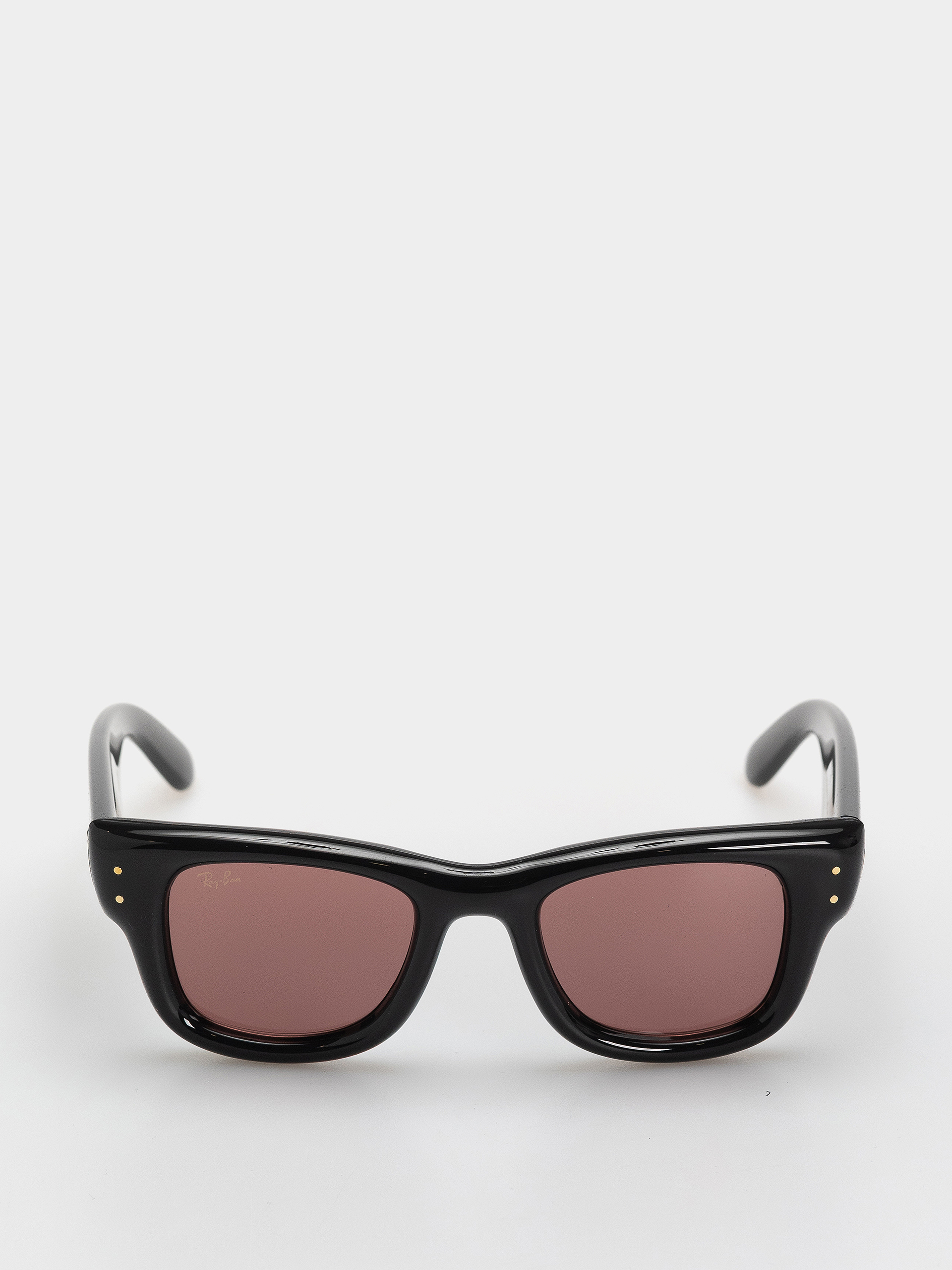 Okulary przeciwsłoneczne Ray-Ban Wayfarer Puffer (polerowany czarny/ciemnofioletowe)