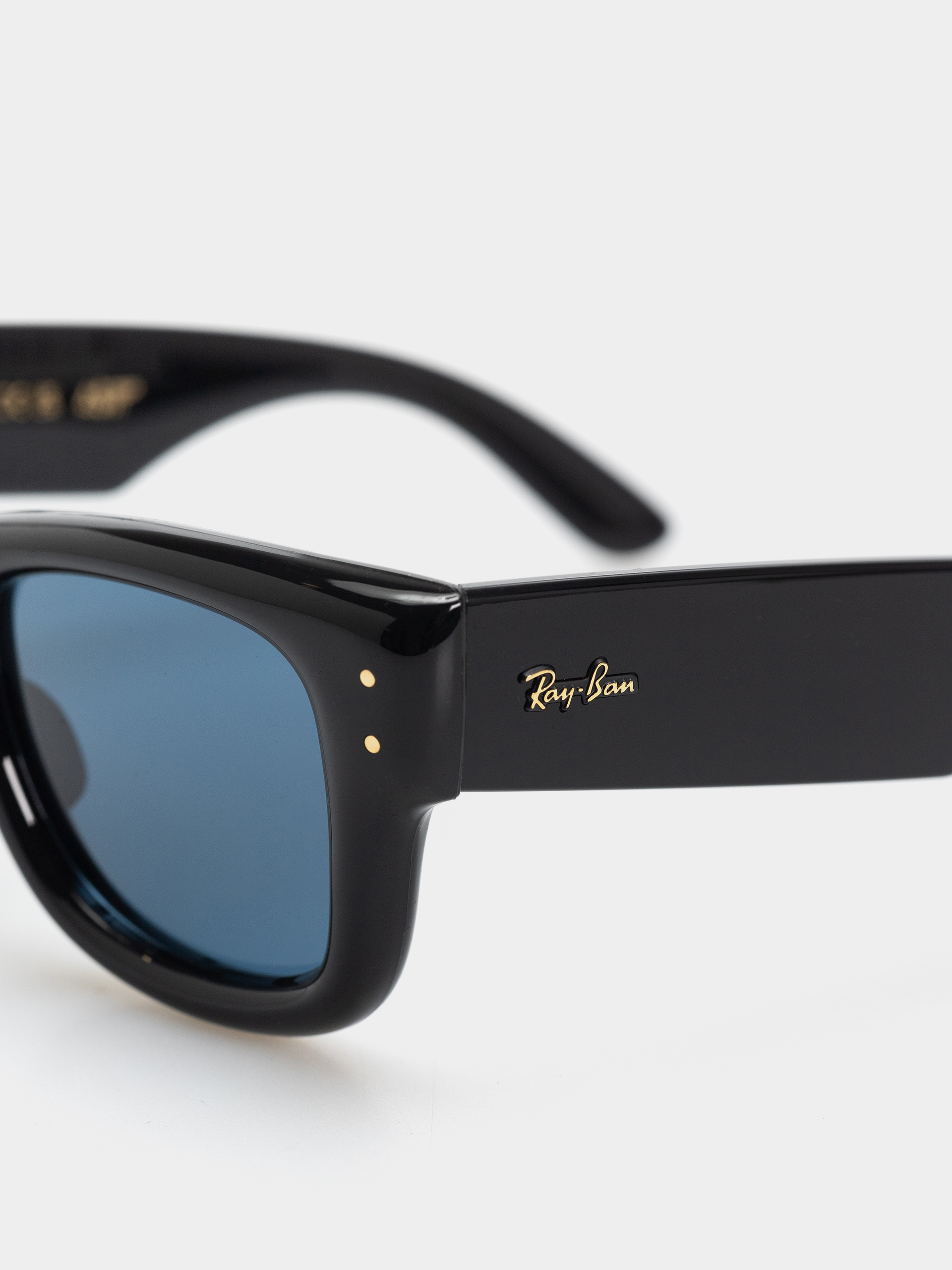 Okulary przeciwsłoneczne Ray-Ban Wayfarer Puffer (polerowany czarny/ciemnoniebieski)