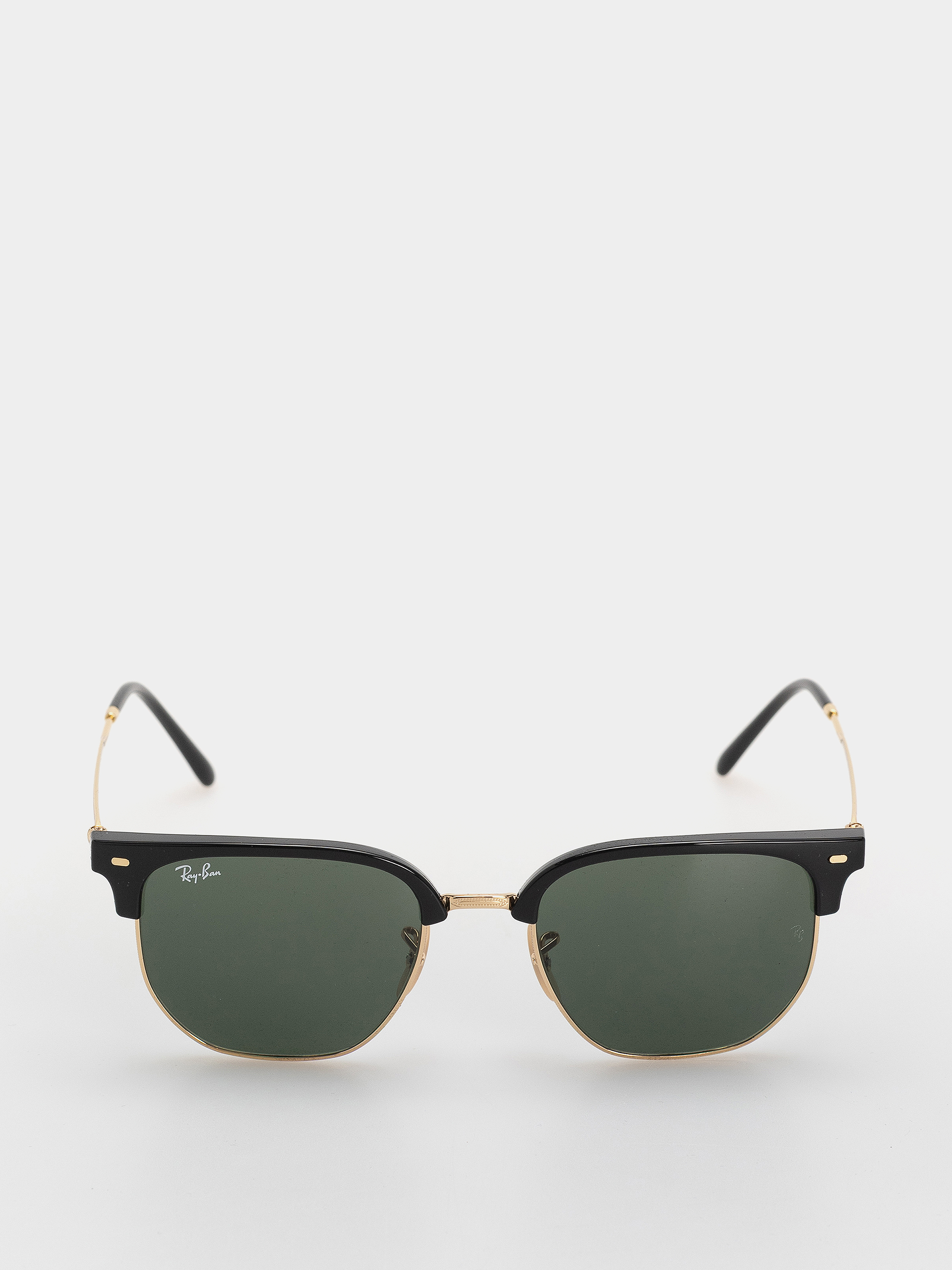 Okulary przeciwsłoneczne Ray-Ban New Clubmaster (polerowany czarno-złote/zielony)