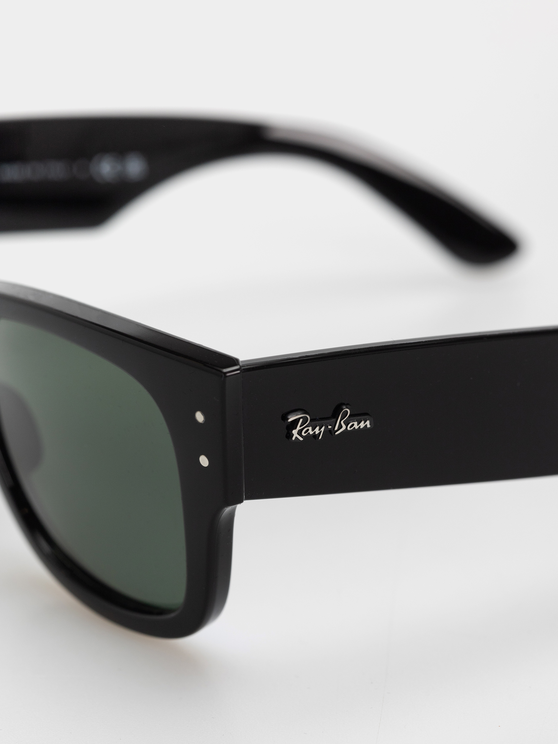 Okulary przeciwsłoneczne Ray-Ban Mega Wayfarer (polerowany czarny/zielony)