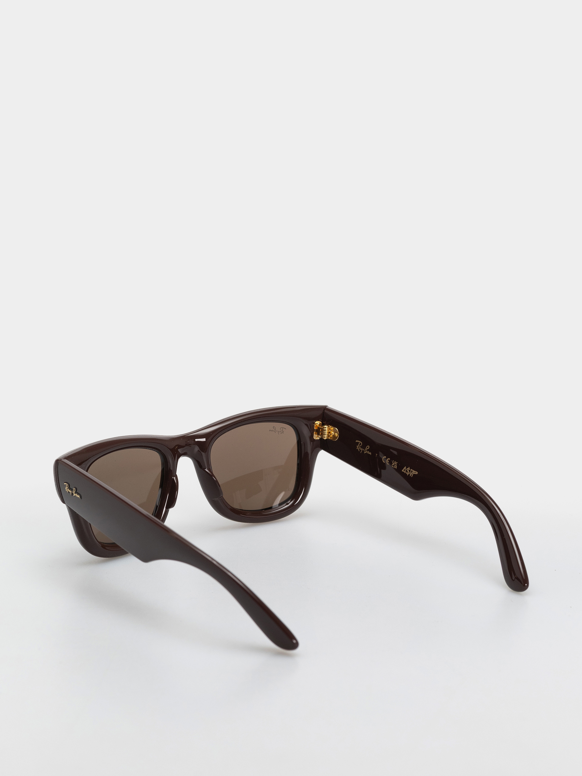 Okulary przeciwsłoneczne Ray-Ban Wayfarer Puffer (polerowany ciemnobrązowy/ciemnobrązowy)
