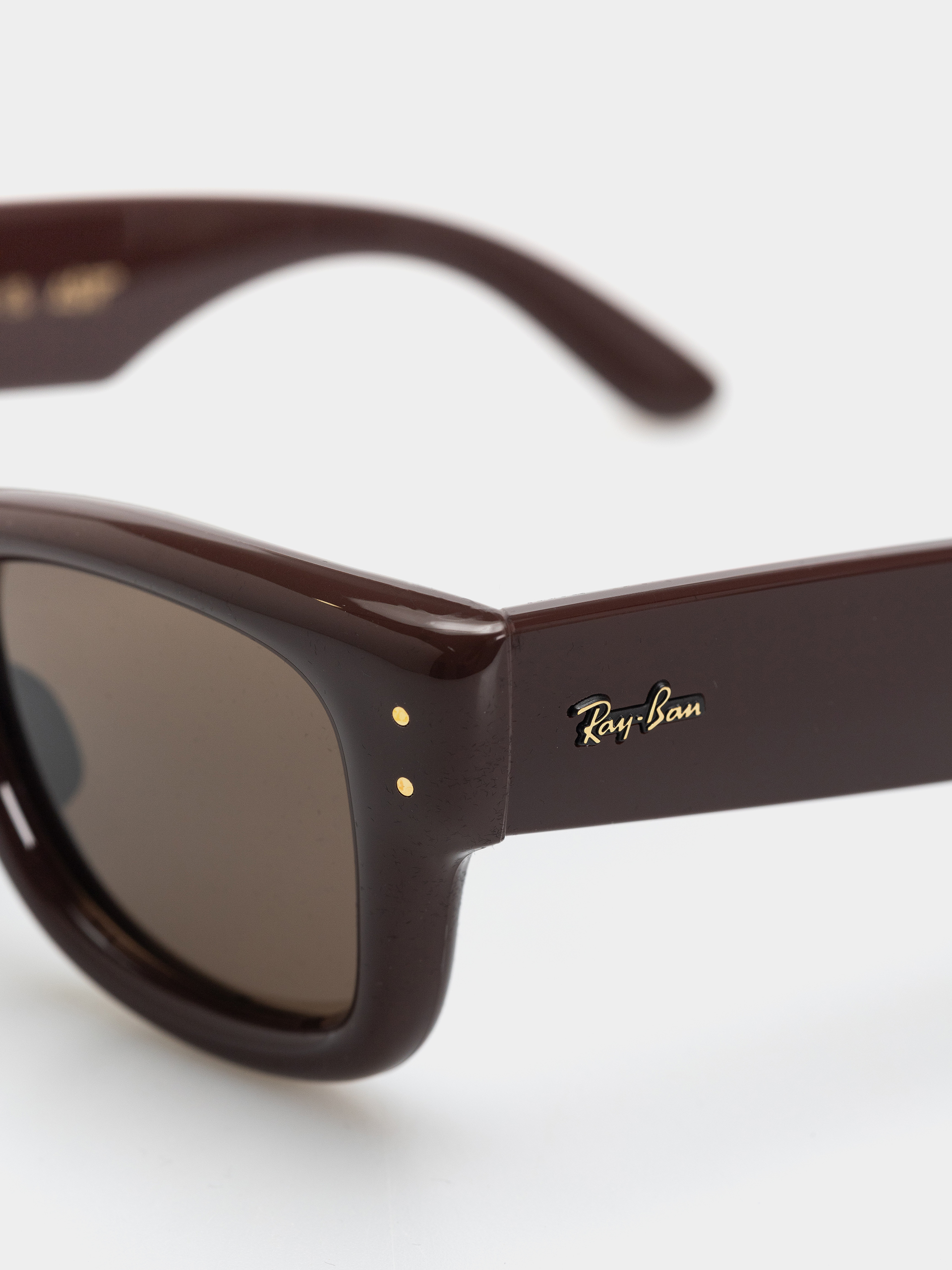 Okulary przeciwsłoneczne Ray-Ban Wayfarer Puffer (polerowany ciemnobrązowy/ciemnobrązowy)