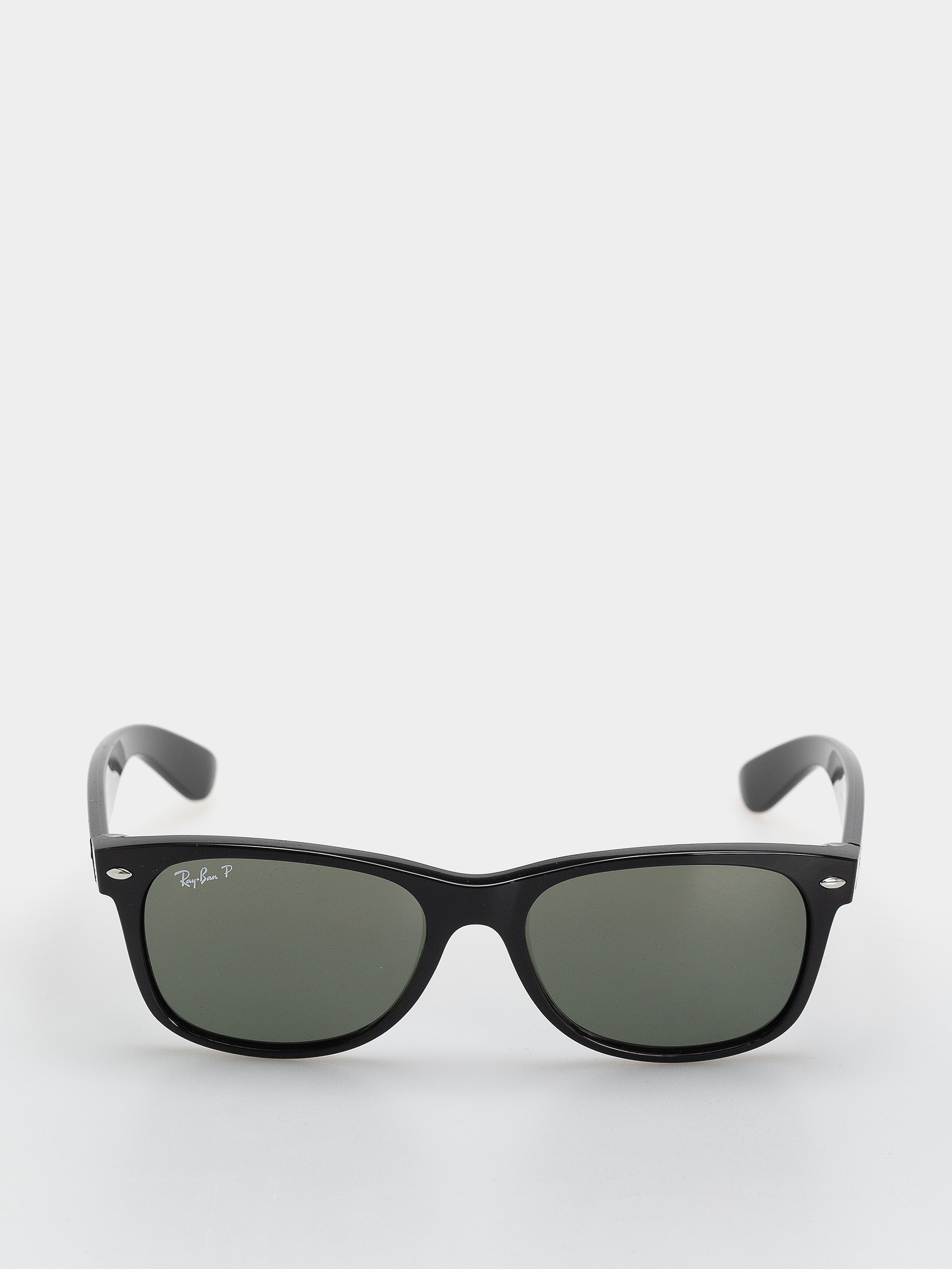Okulary przeciwsłoneczne Ray-Ban New Wayfarer Classic (polerowany czarny/zielone z polaryzacją)
