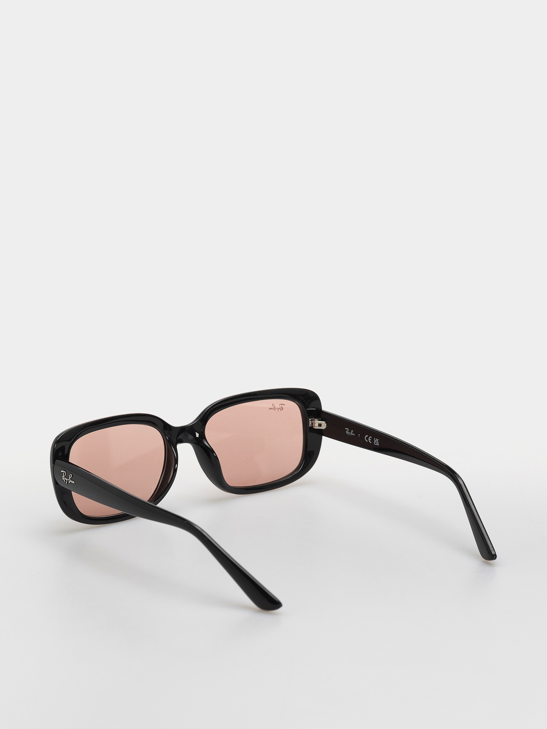 Okulary przeciwsłoneczne Ray-Ban Rb4421D (polerowany czarny/ciemnoróżowe)