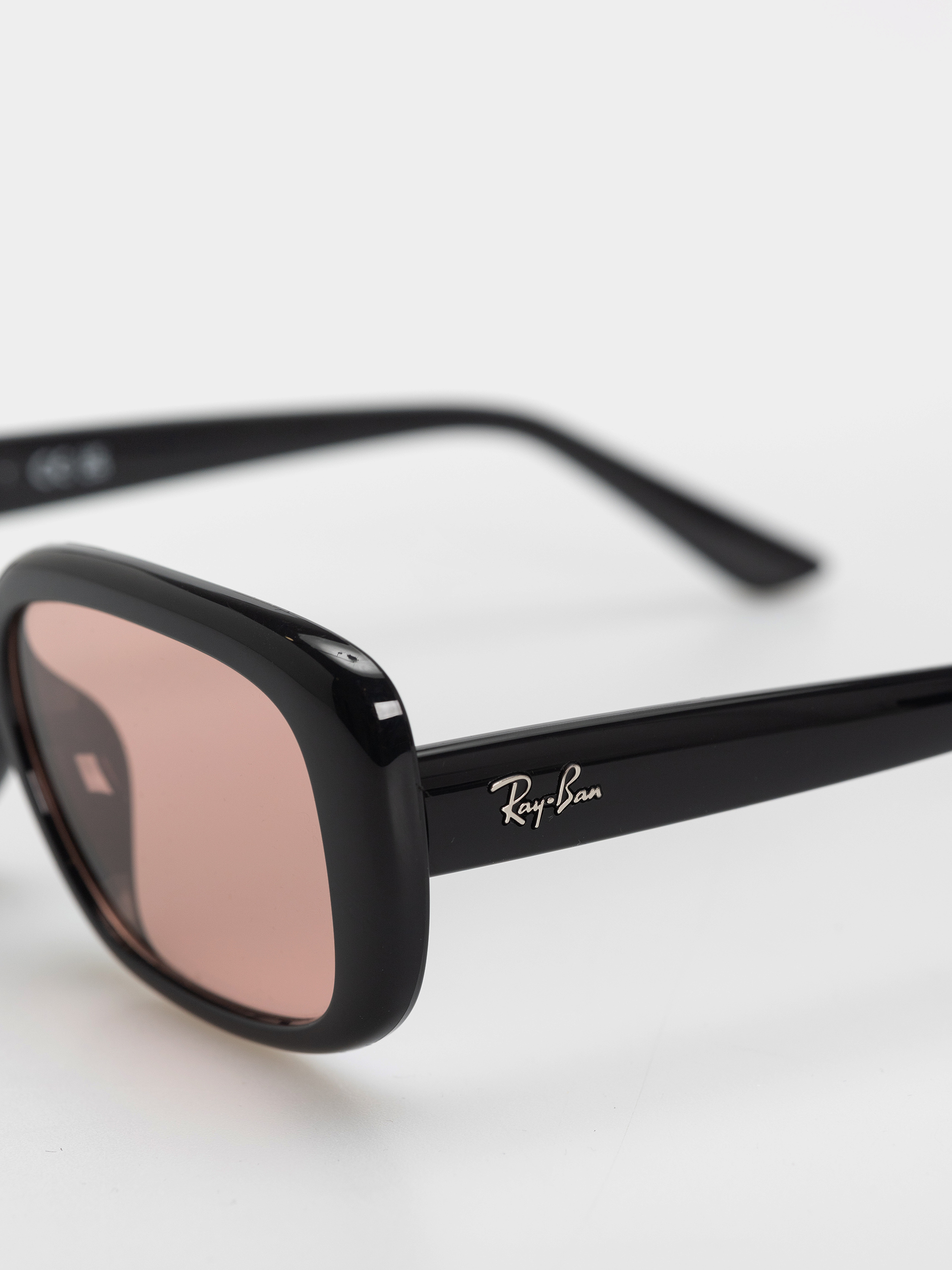 Okulary przeciwsłoneczne Ray-Ban Rb4421D (polerowany czarny/ciemnoróżowe)