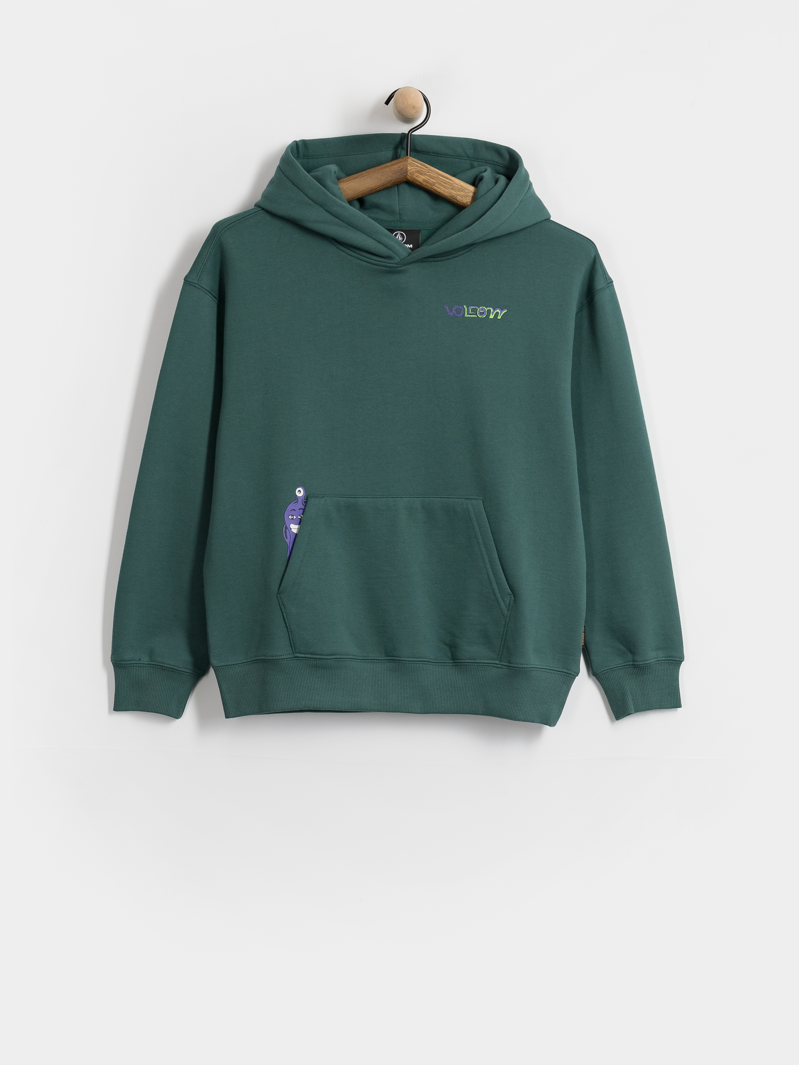Bluza z kapturem Volcom Fa Ben Sanaire HD JR (rifle green)