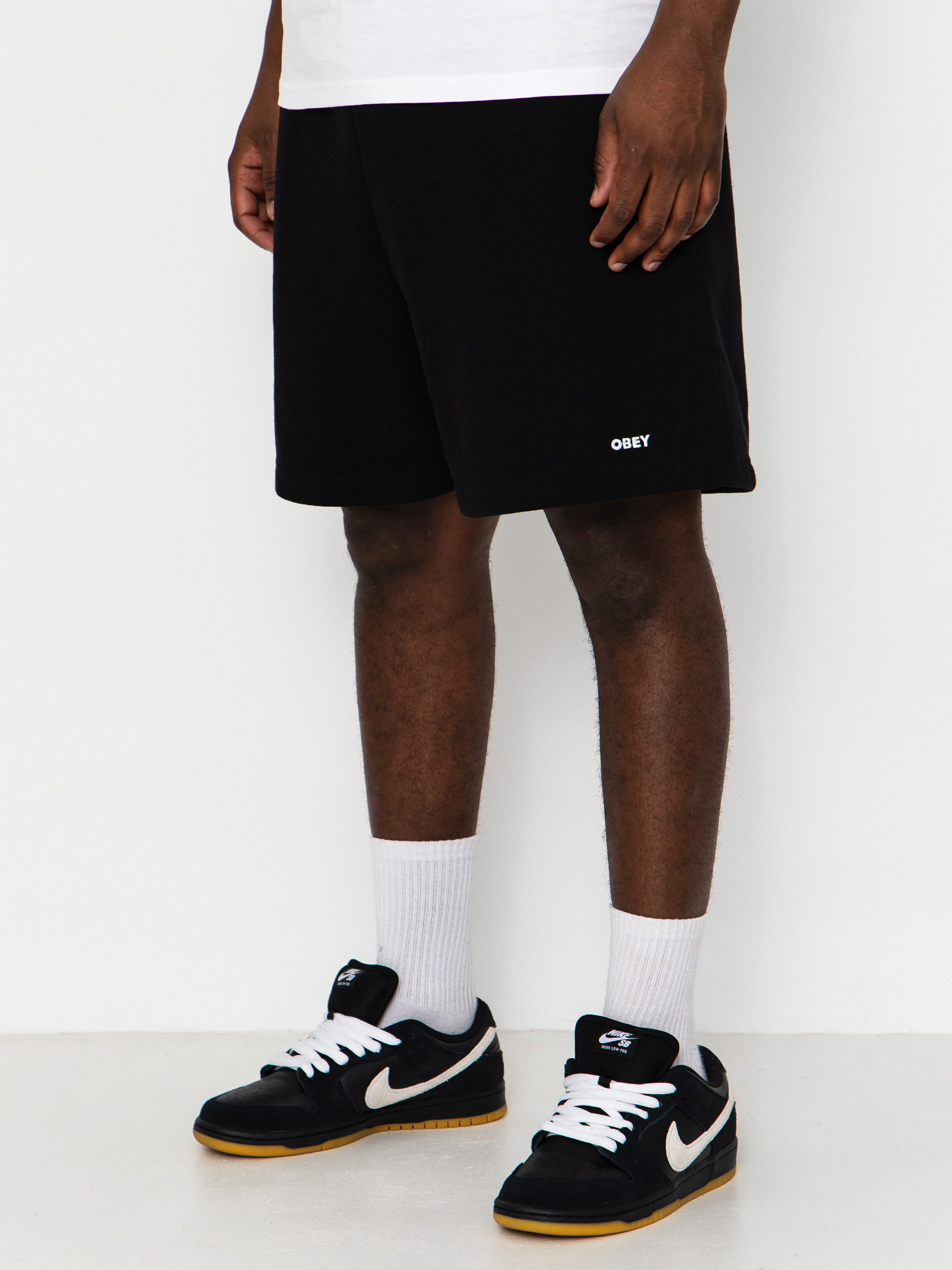 Szorty OBEY Established Works Bold (black)