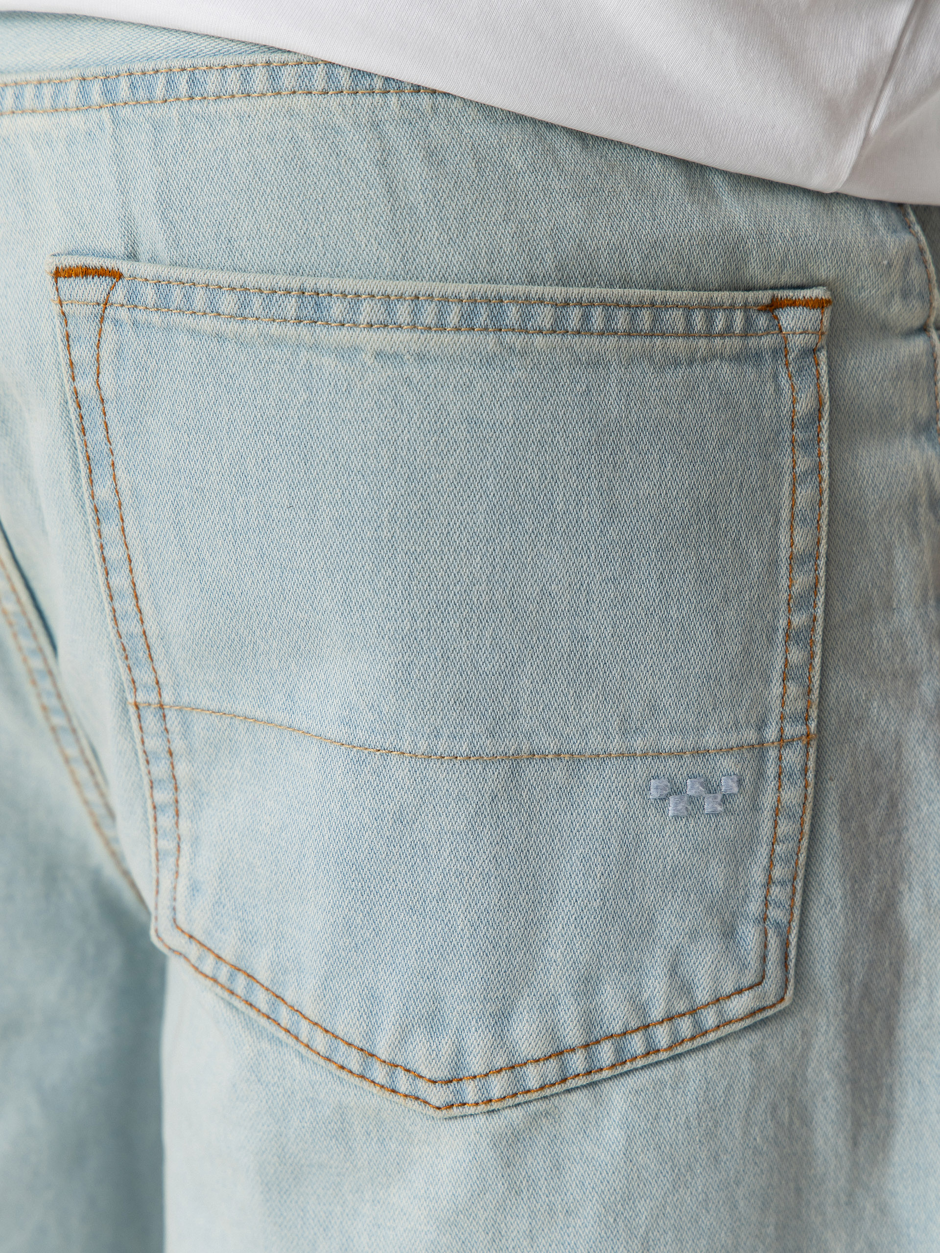 Szorty Vans Lx Check 5 Baggy Denim (blue ice)