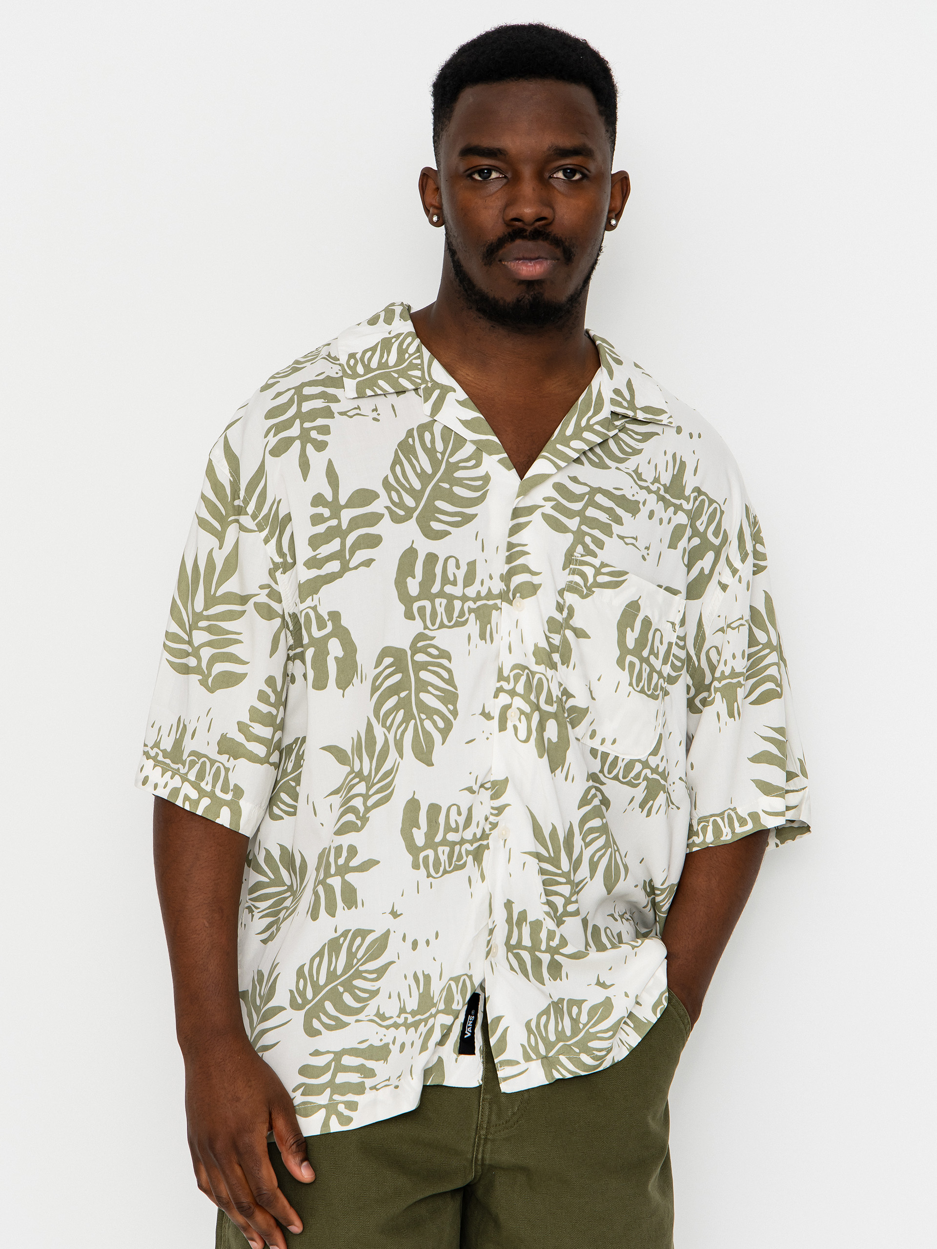 Koszula Vans Van Doren Printed Camp (soft sage)