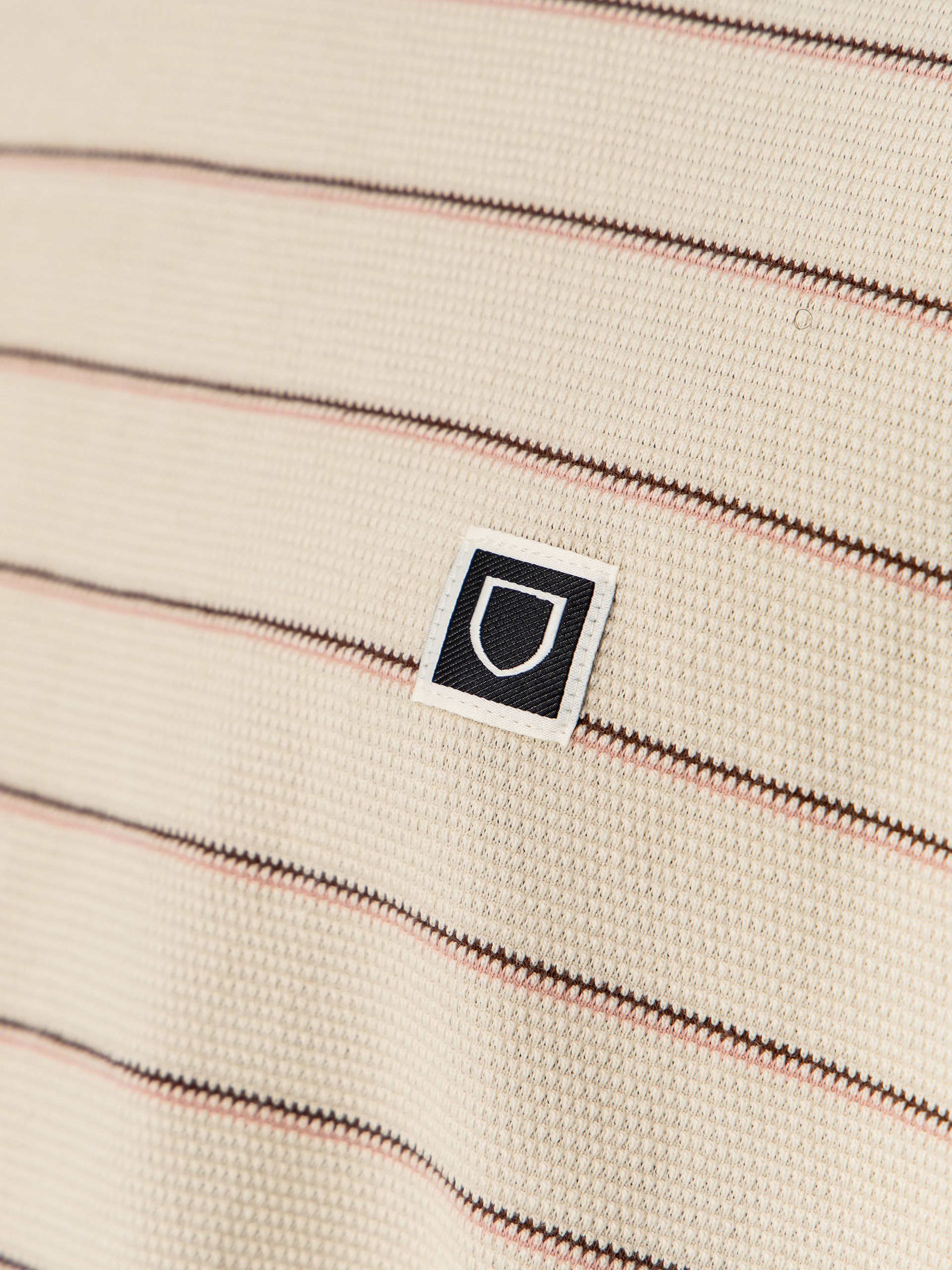 T-shirt Brixton Shield Pique Boxy Knit (whitecap/sea foam/pinecone bro)