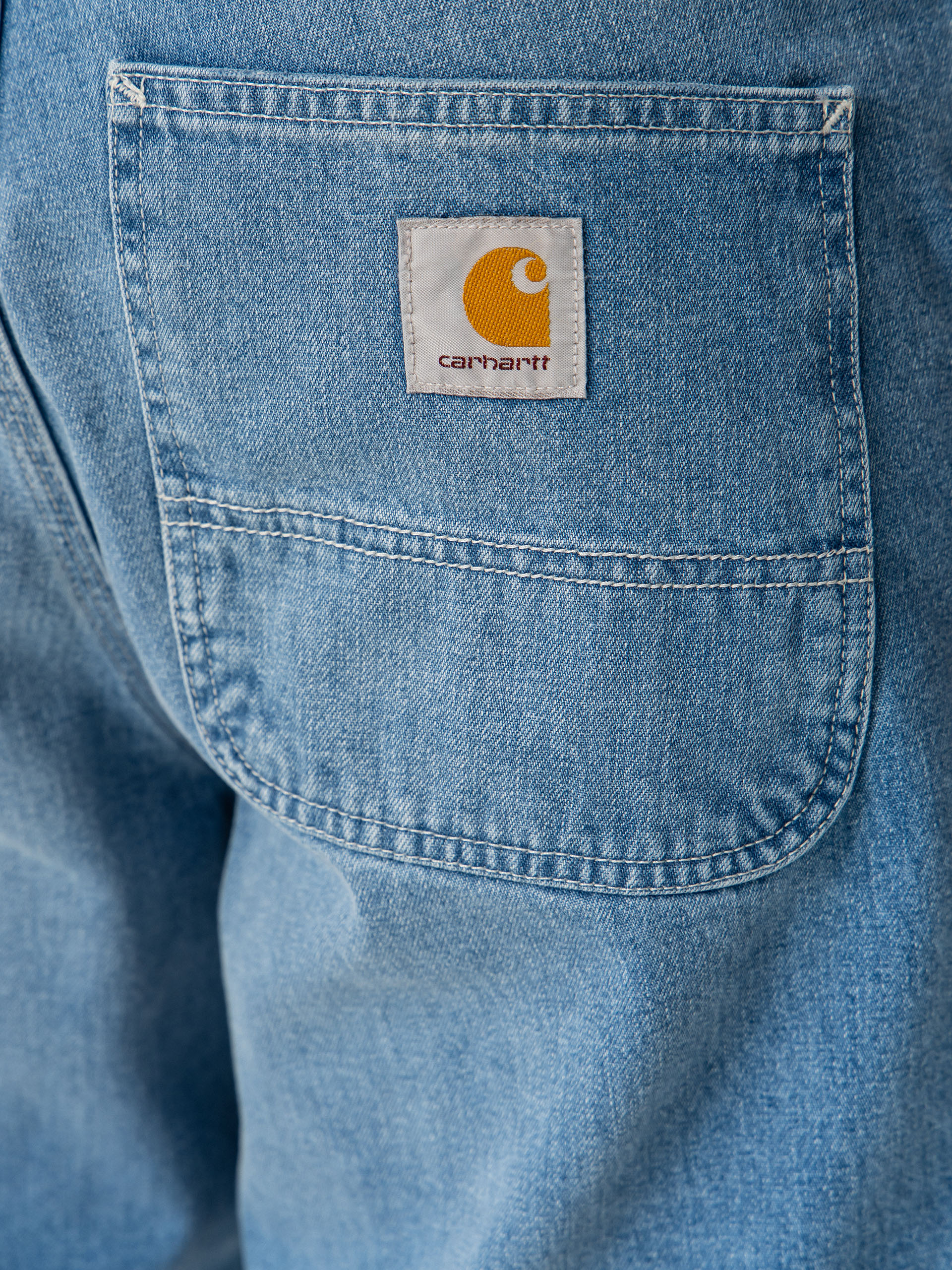 Szorty Carhartt WIP Simple (blue light true washed)
