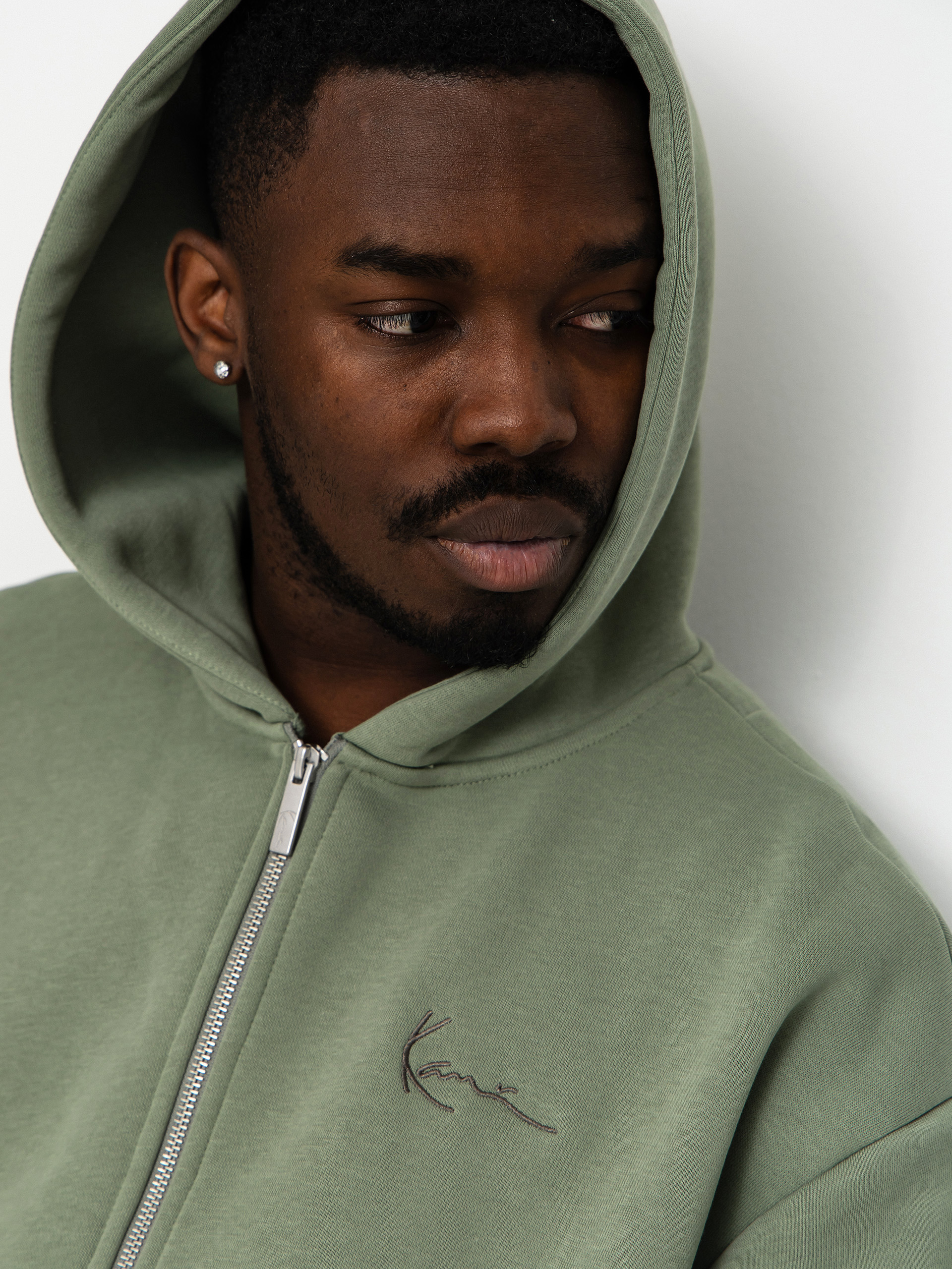 Bluza z kapturem Karl Kani Small Signature Essential ZHD (green)