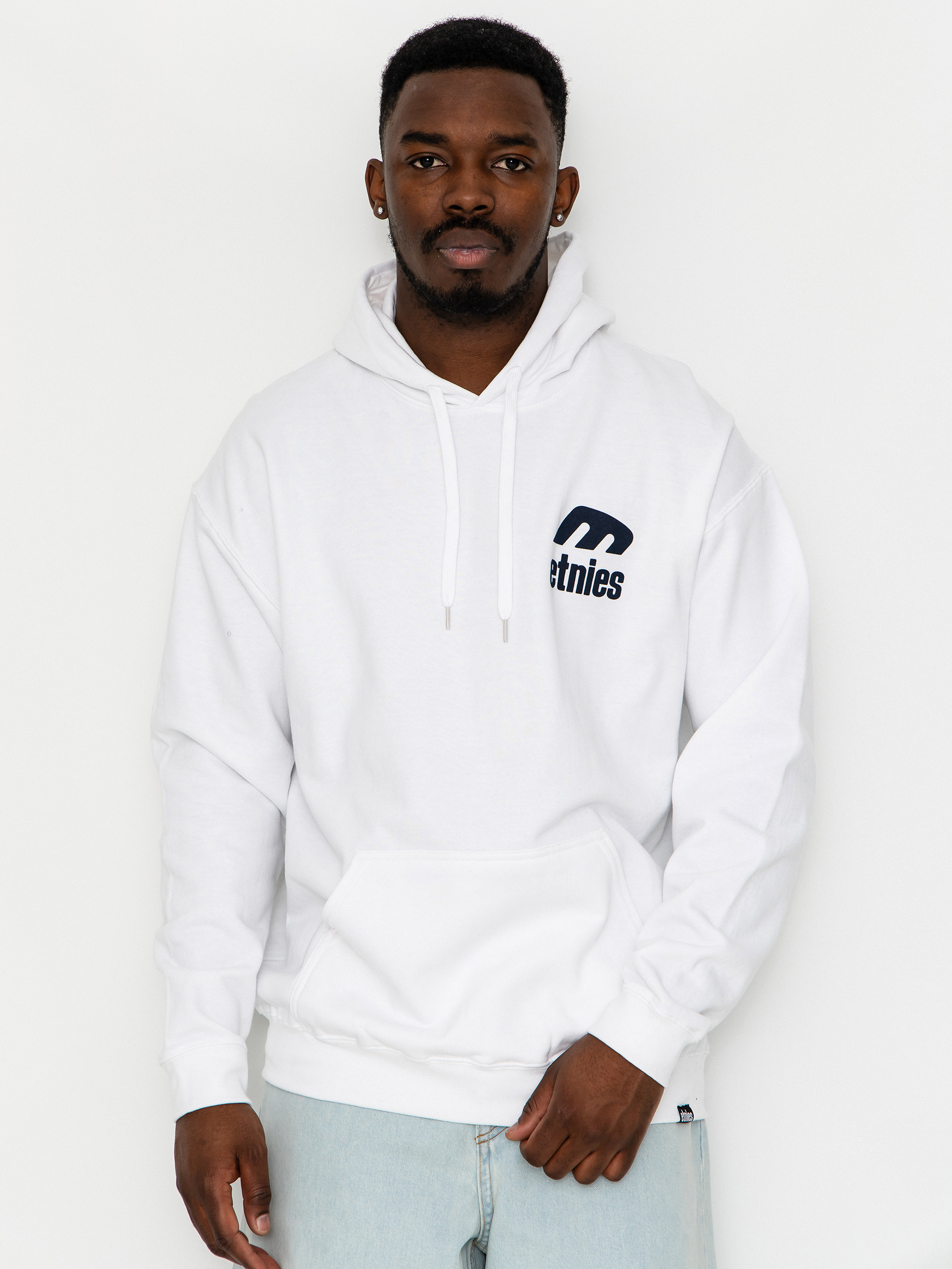 Bluza z kapturem Etnies Icon E HD (white/navy)