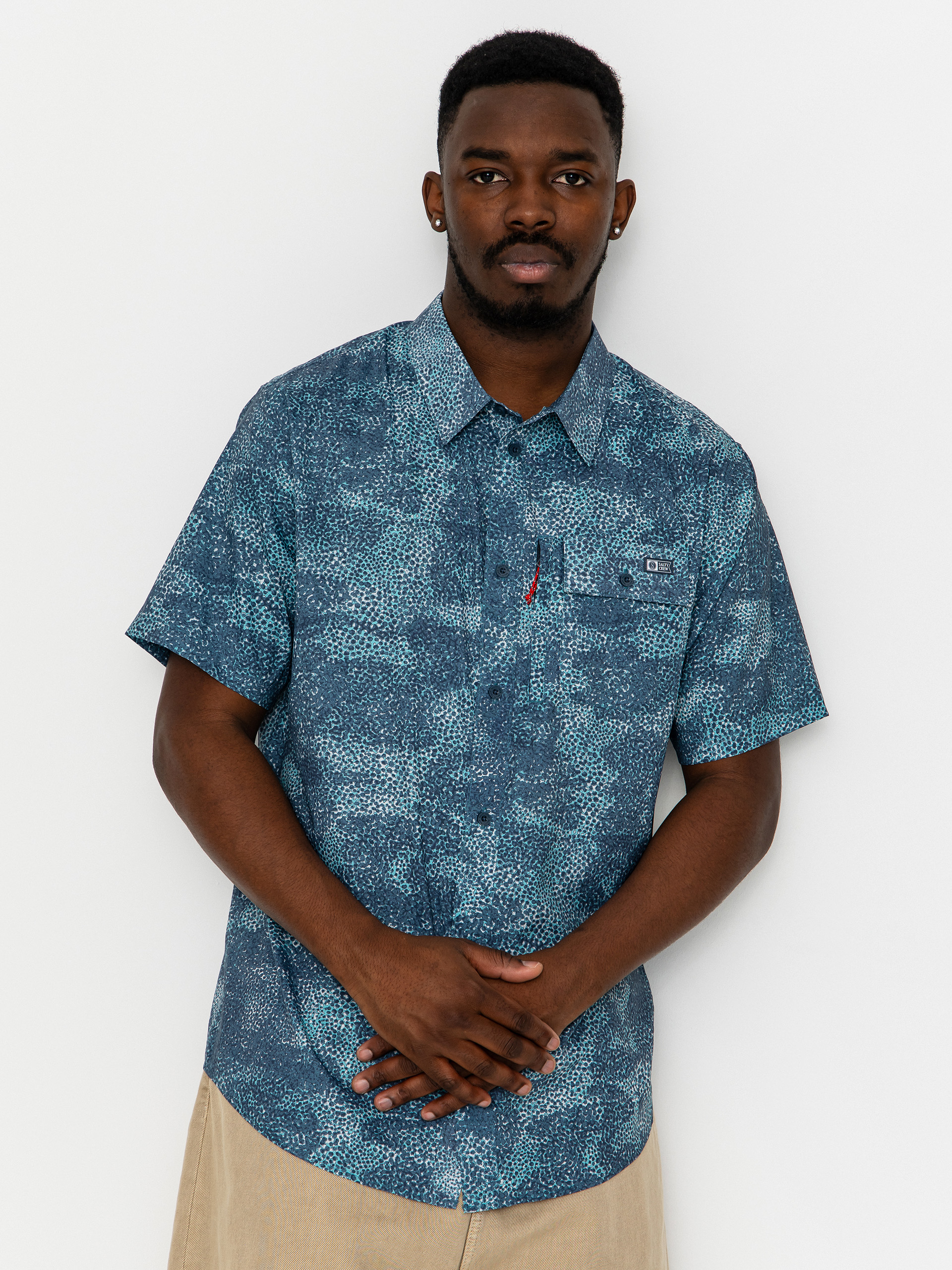 Koszula Salty Crew Flagship Uv Button Up (dark navy)