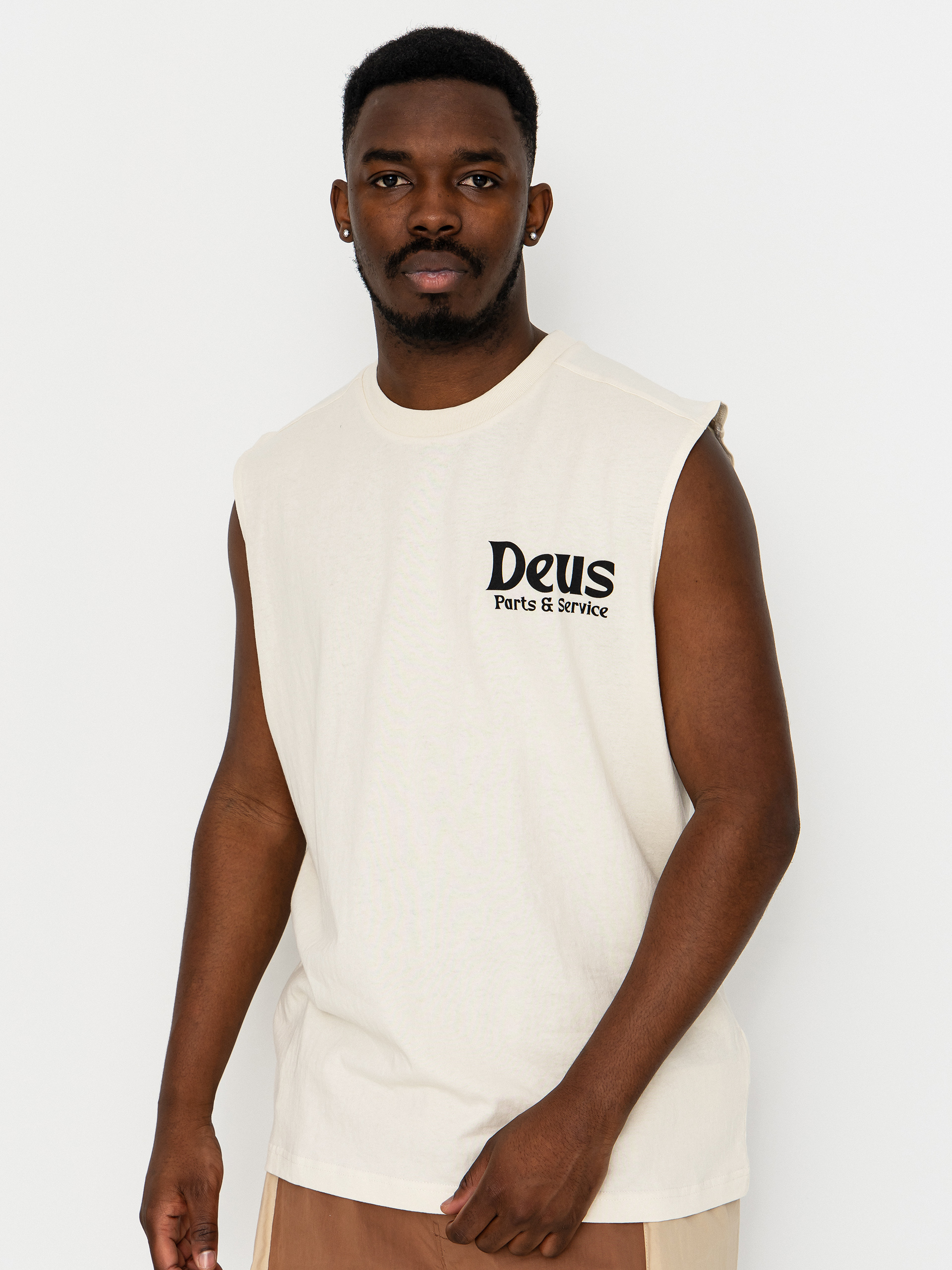 Koszulka Deus Ex Machina Knucklebones Muscle (dirty white)