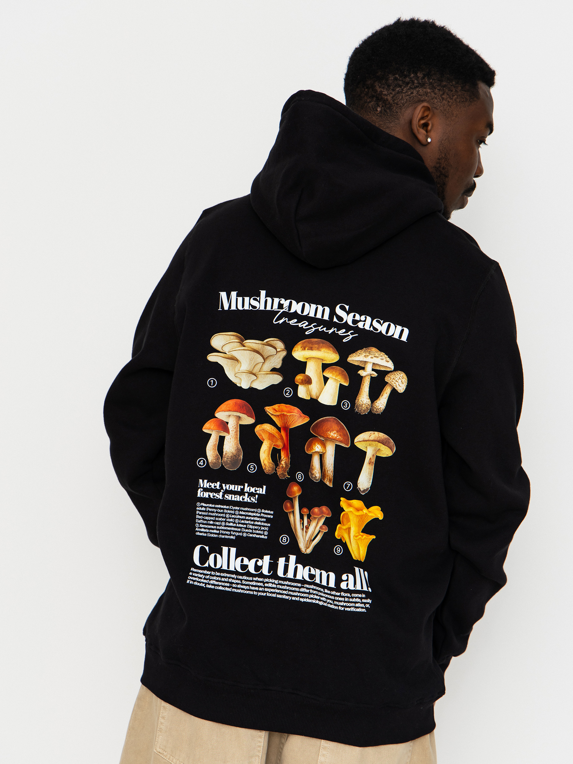 Bluza z kapturem Palto Mushroom Hunter HD (black)