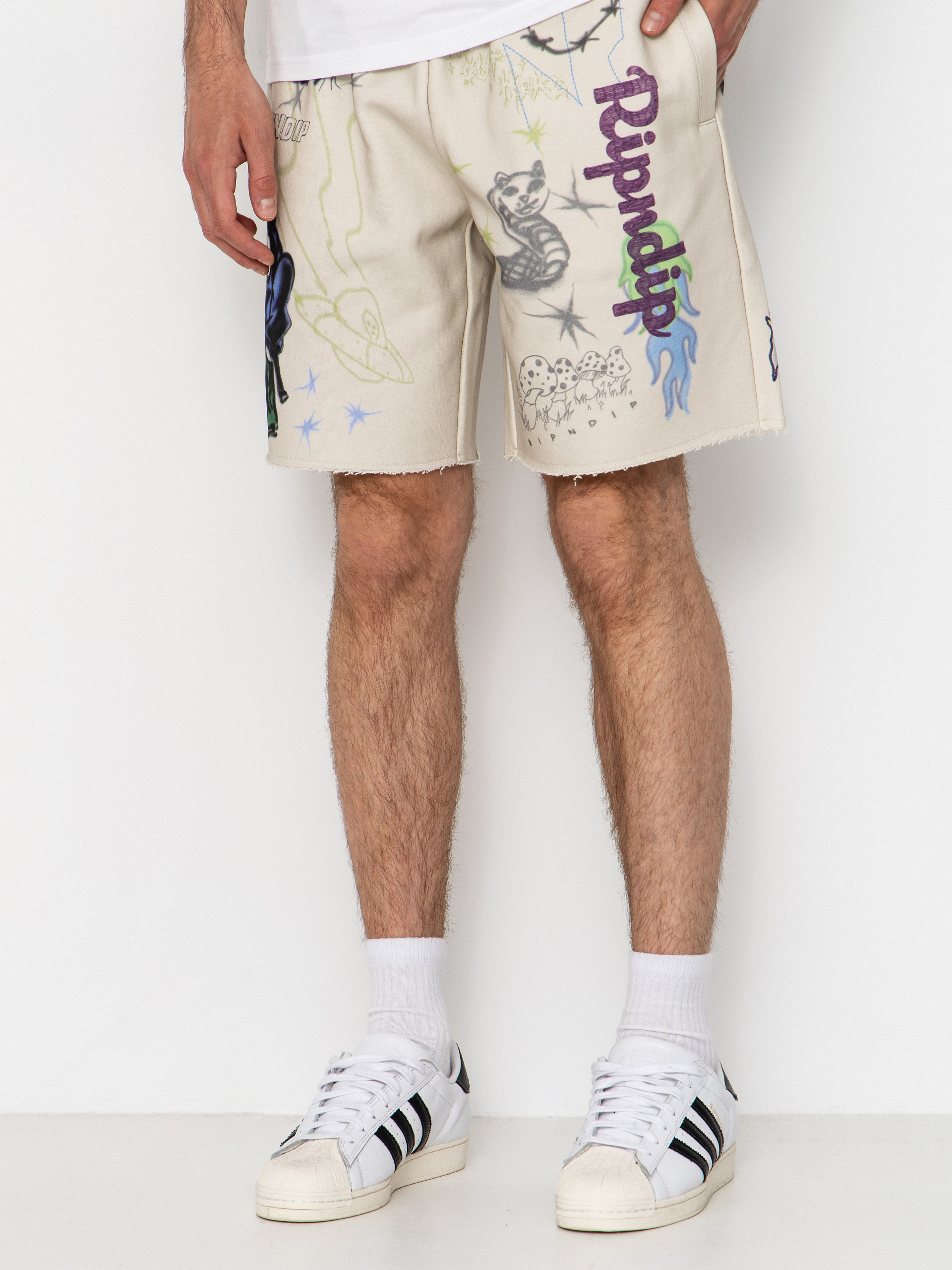 Szorty RipNDip Goosebumps Raw Edge (bone)