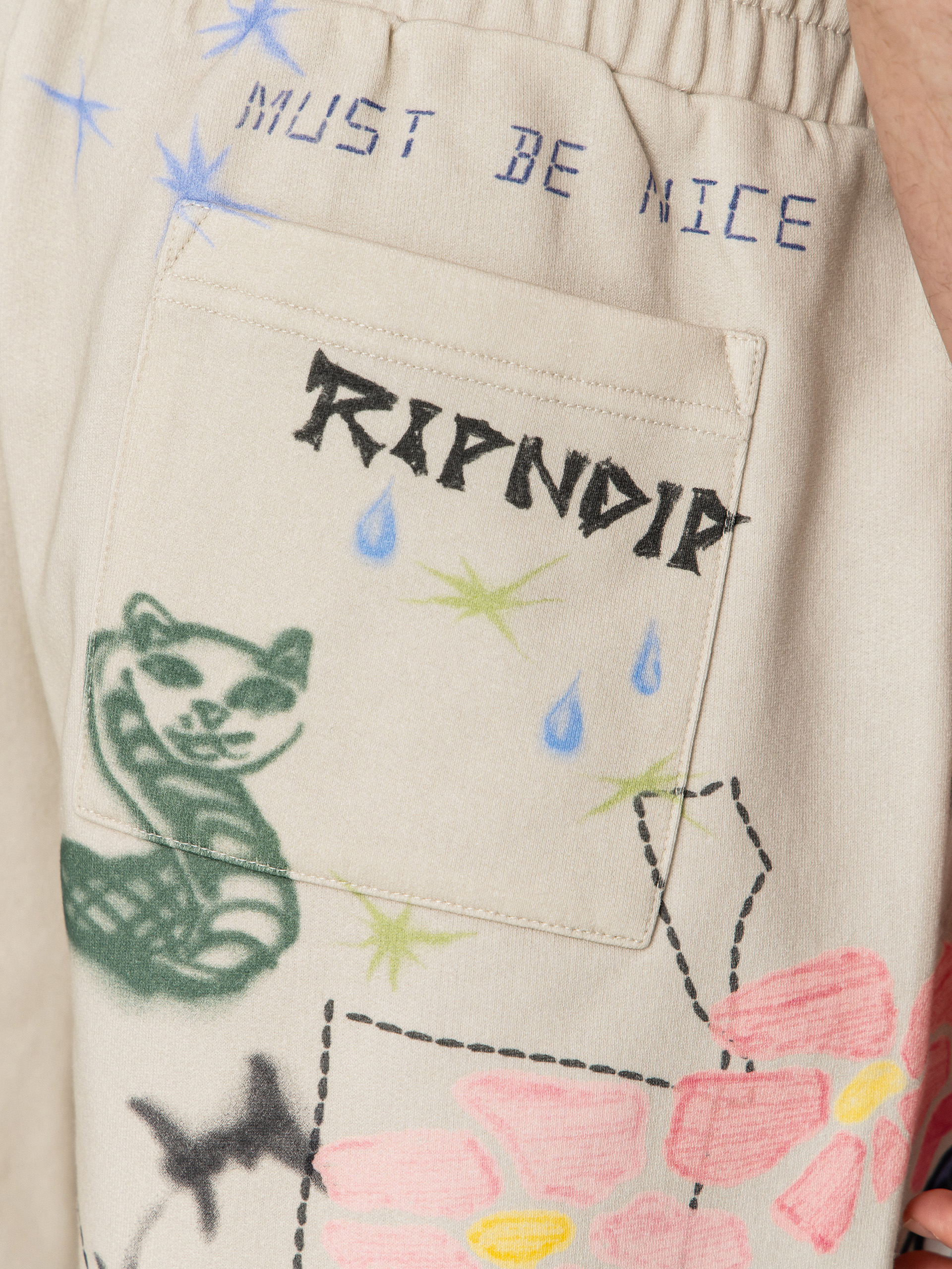 Szorty RipNDip Goosebumps Raw Edge (bone)