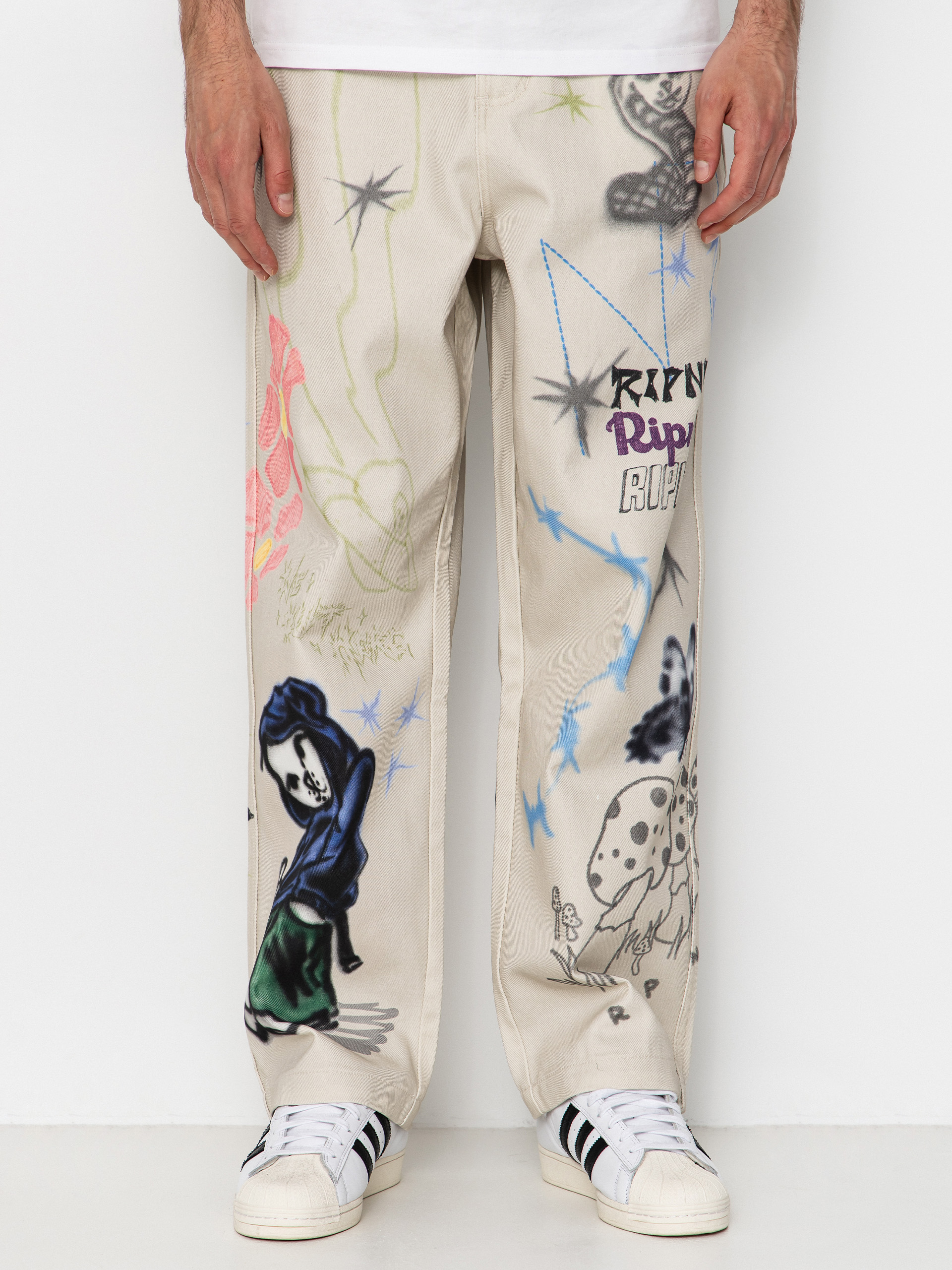 Spodnie RipNDip Goosebumps Wide Fit (bone)