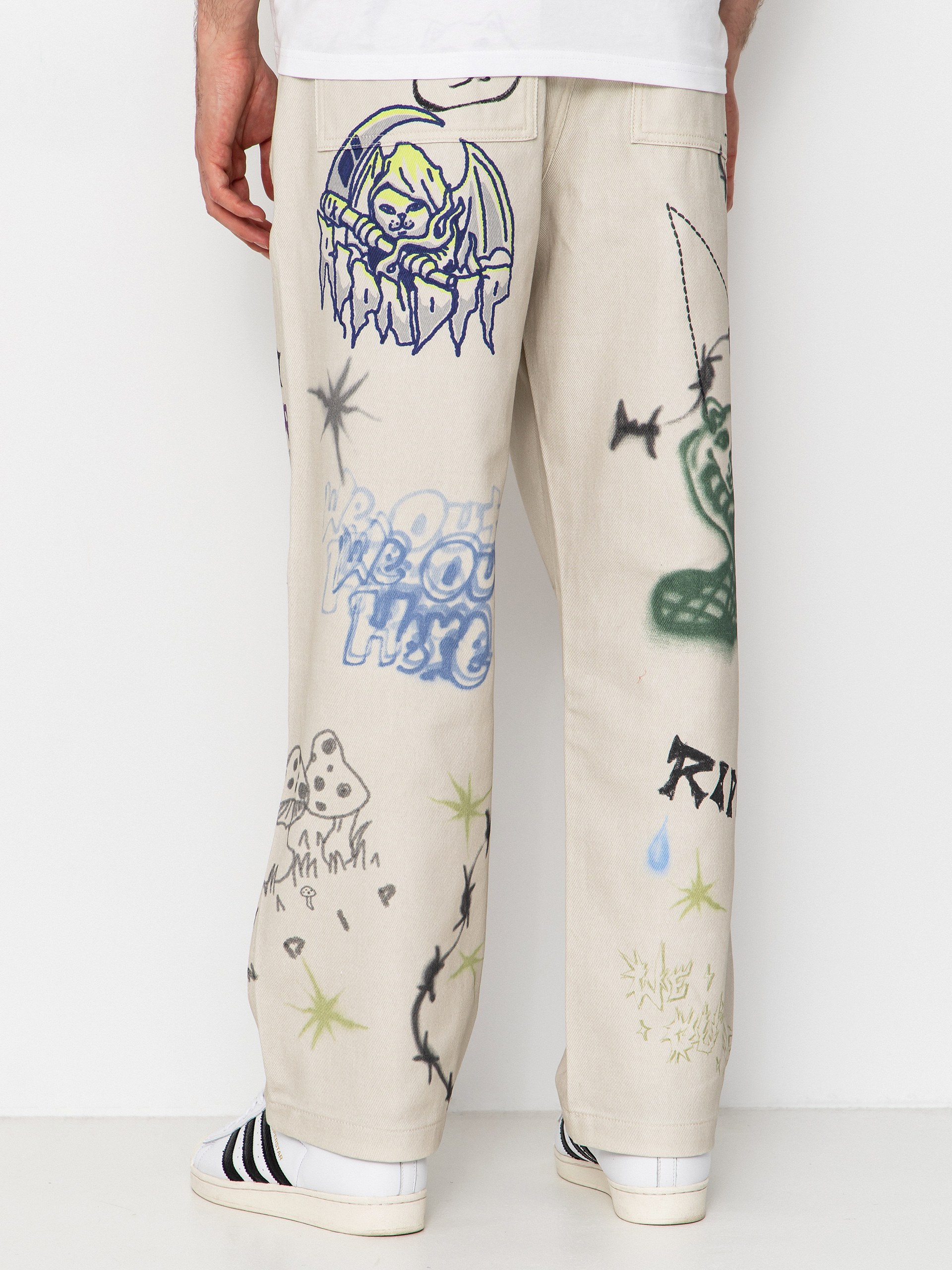 Spodnie RipNDip Goosebumps Wide Fit (bone)