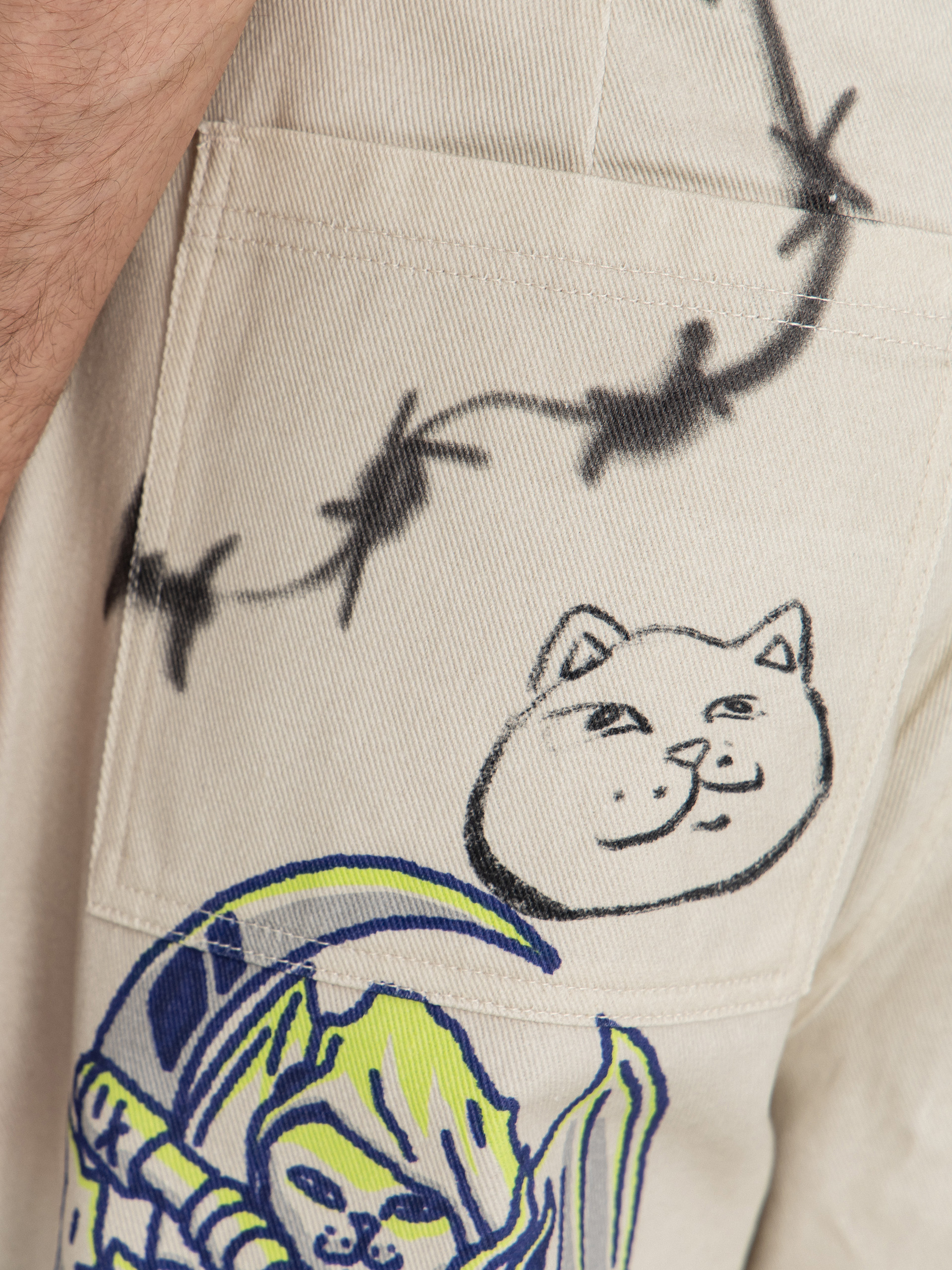 Spodnie RipNDip Goosebumps Wide Fit (bone)