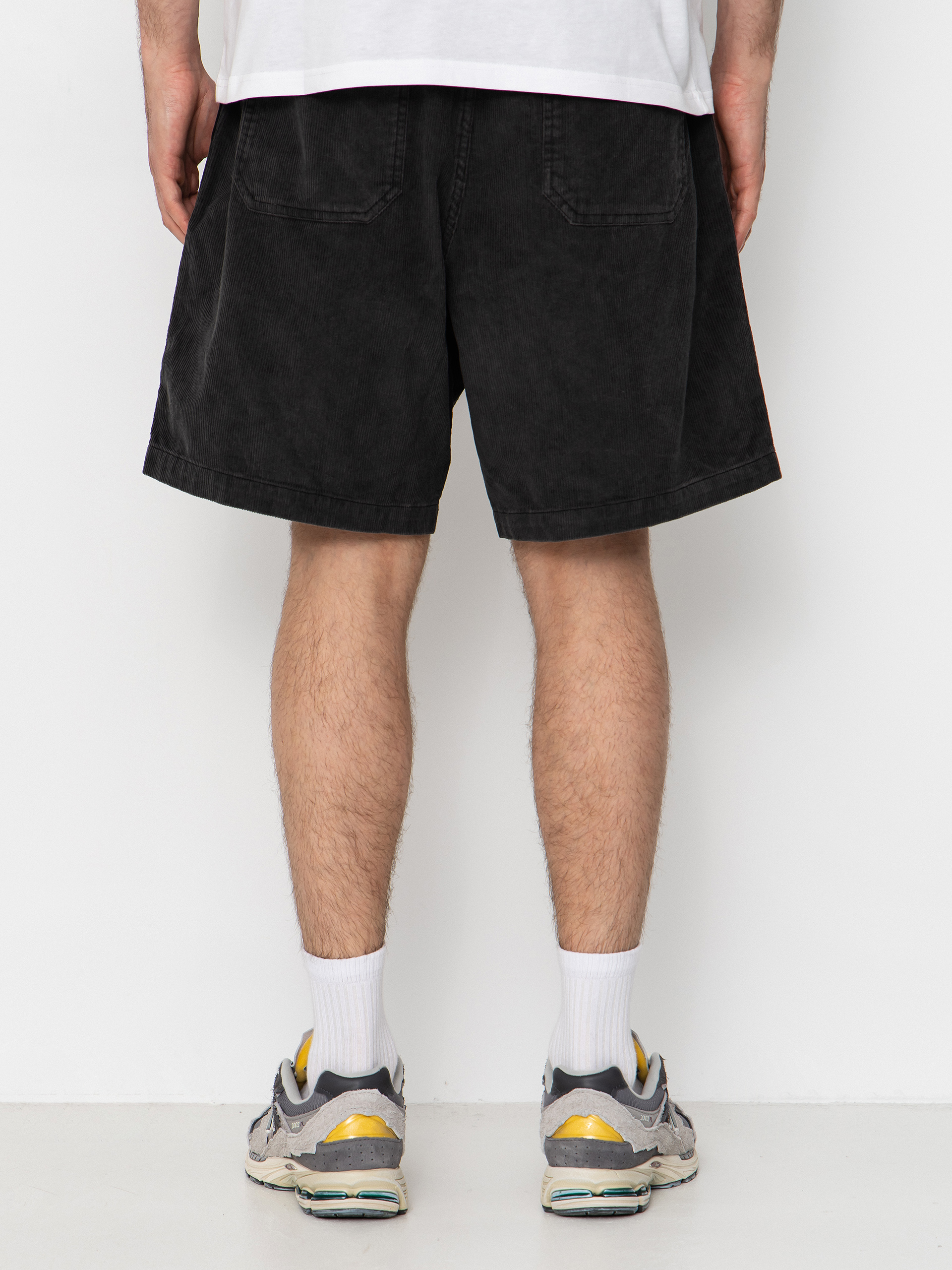 Szorty OBEY Horizon (black faded wash)
