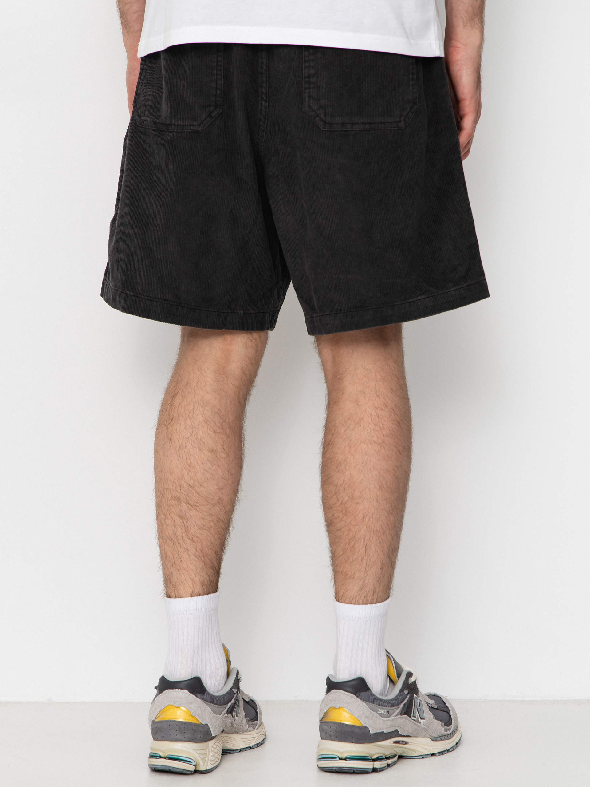 Szorty OBEY Horizon (black faded wash)
