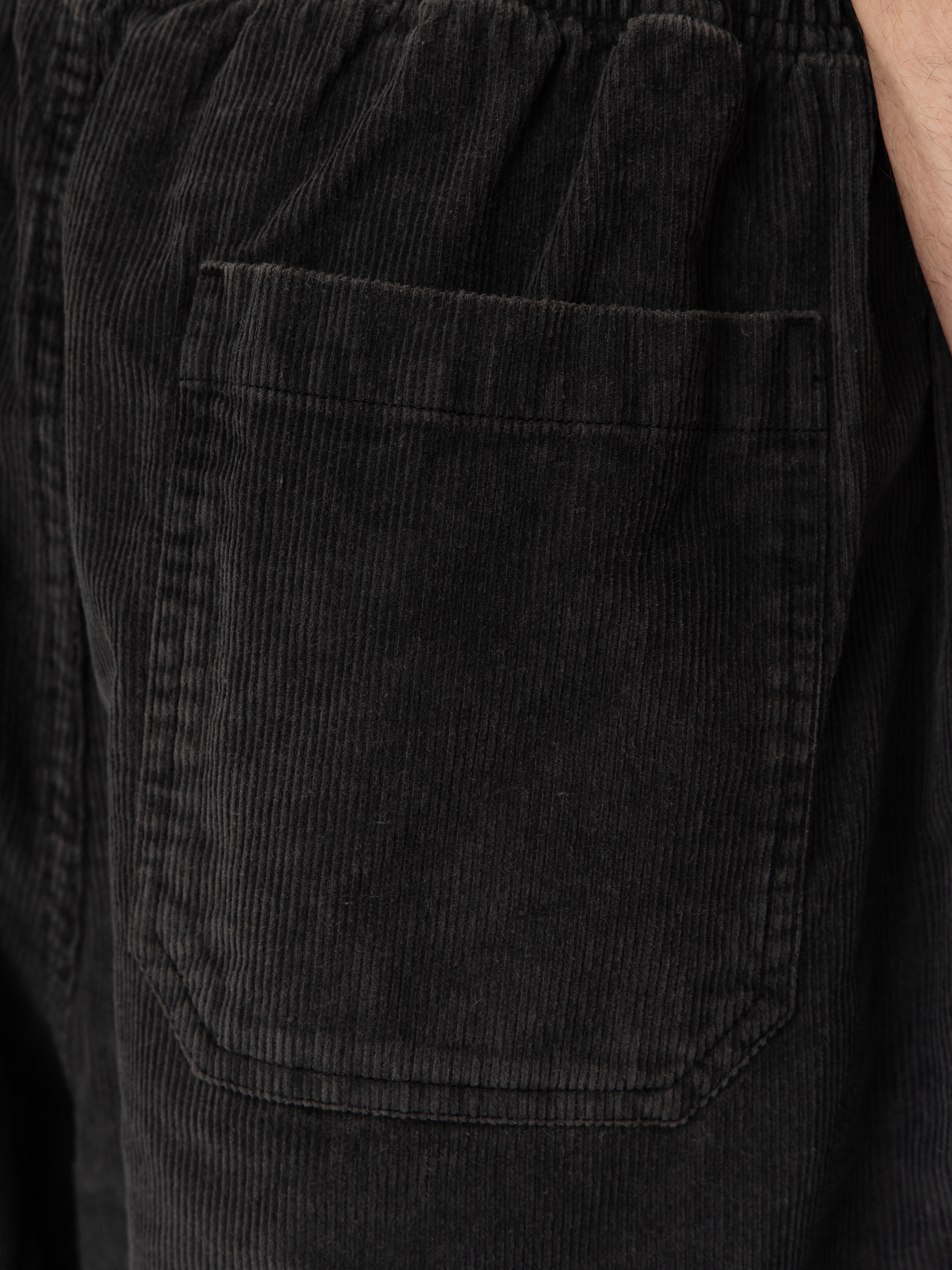 Szorty OBEY Horizon (black faded wash)