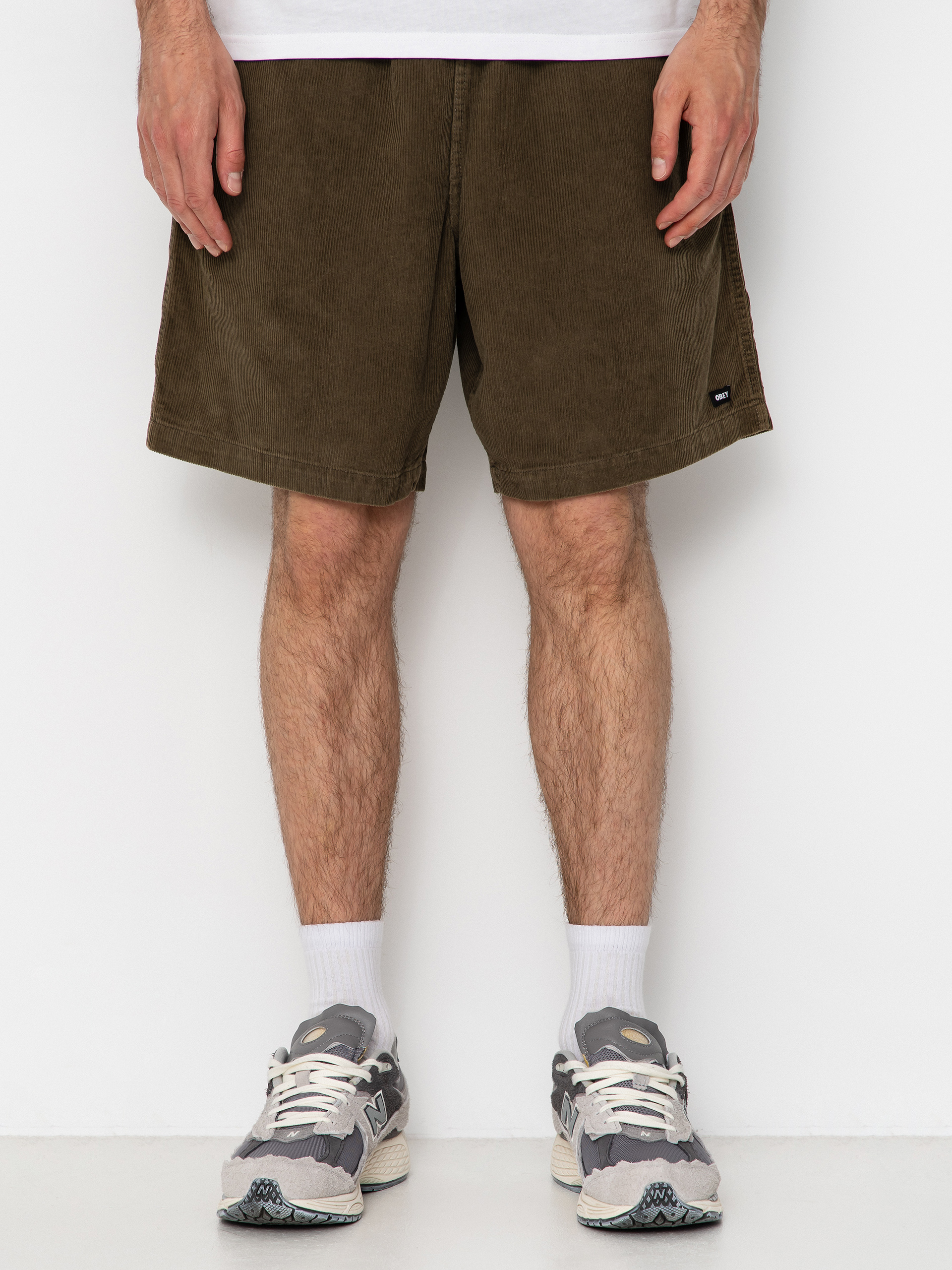 Szorty OBEY Horizon (canteen faded wash)