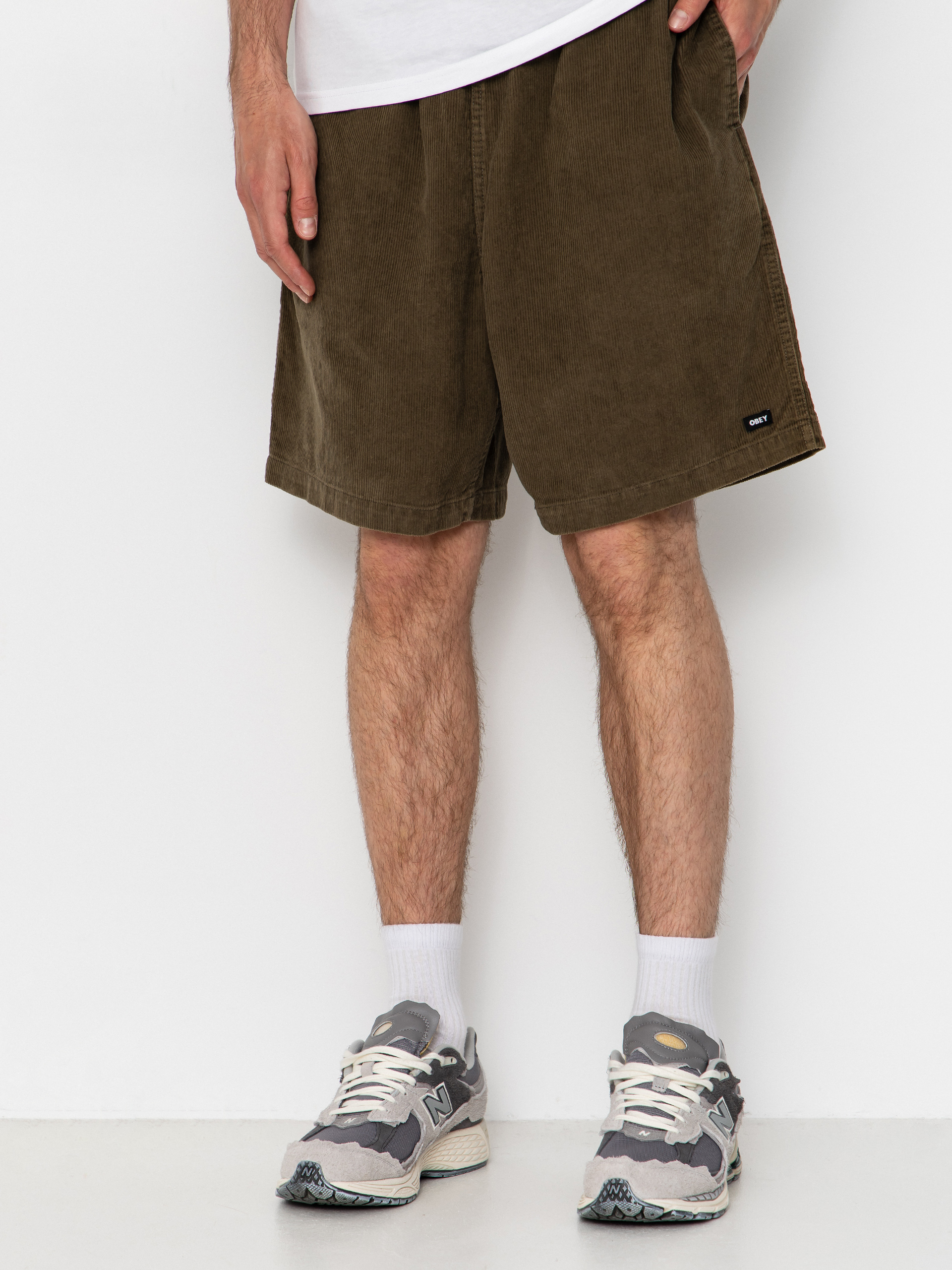 Szorty OBEY Horizon (canteen faded wash)