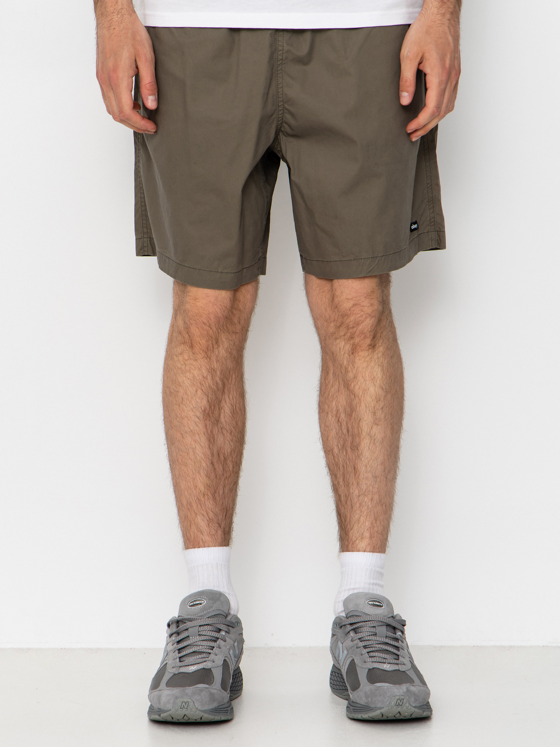 Szorty OBEY Easy Trail (smokey olive faded wash)