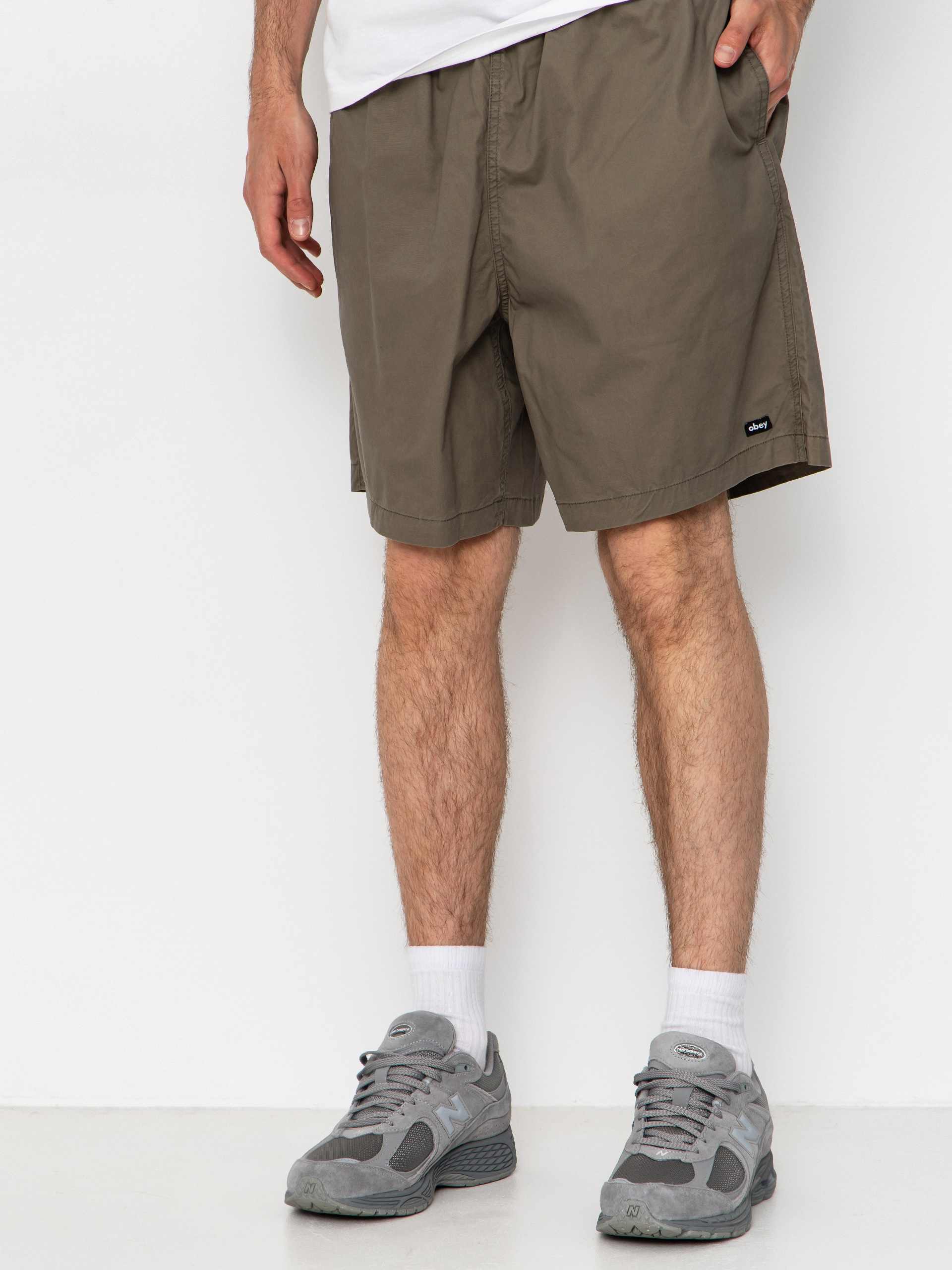 Szorty OBEY Easy Trail (smokey olive faded wash)