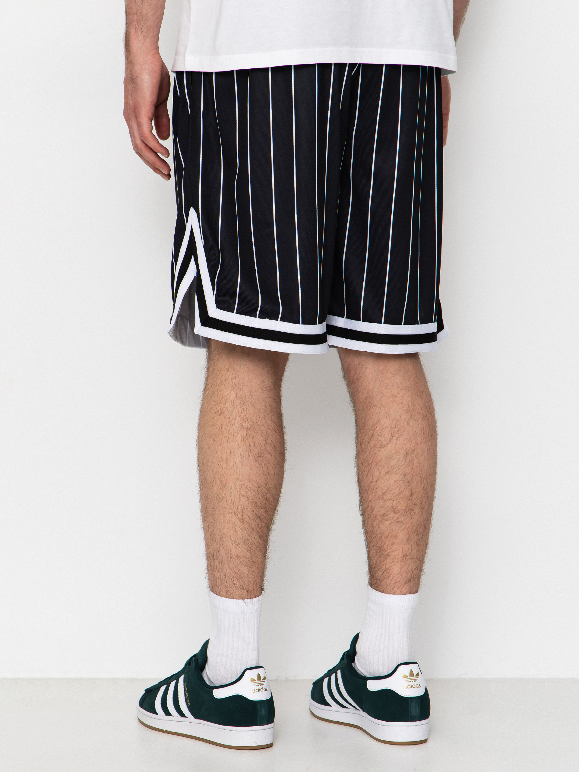 Szorty Karl Kani Small Signature Pinstripe Mesh (black/white)