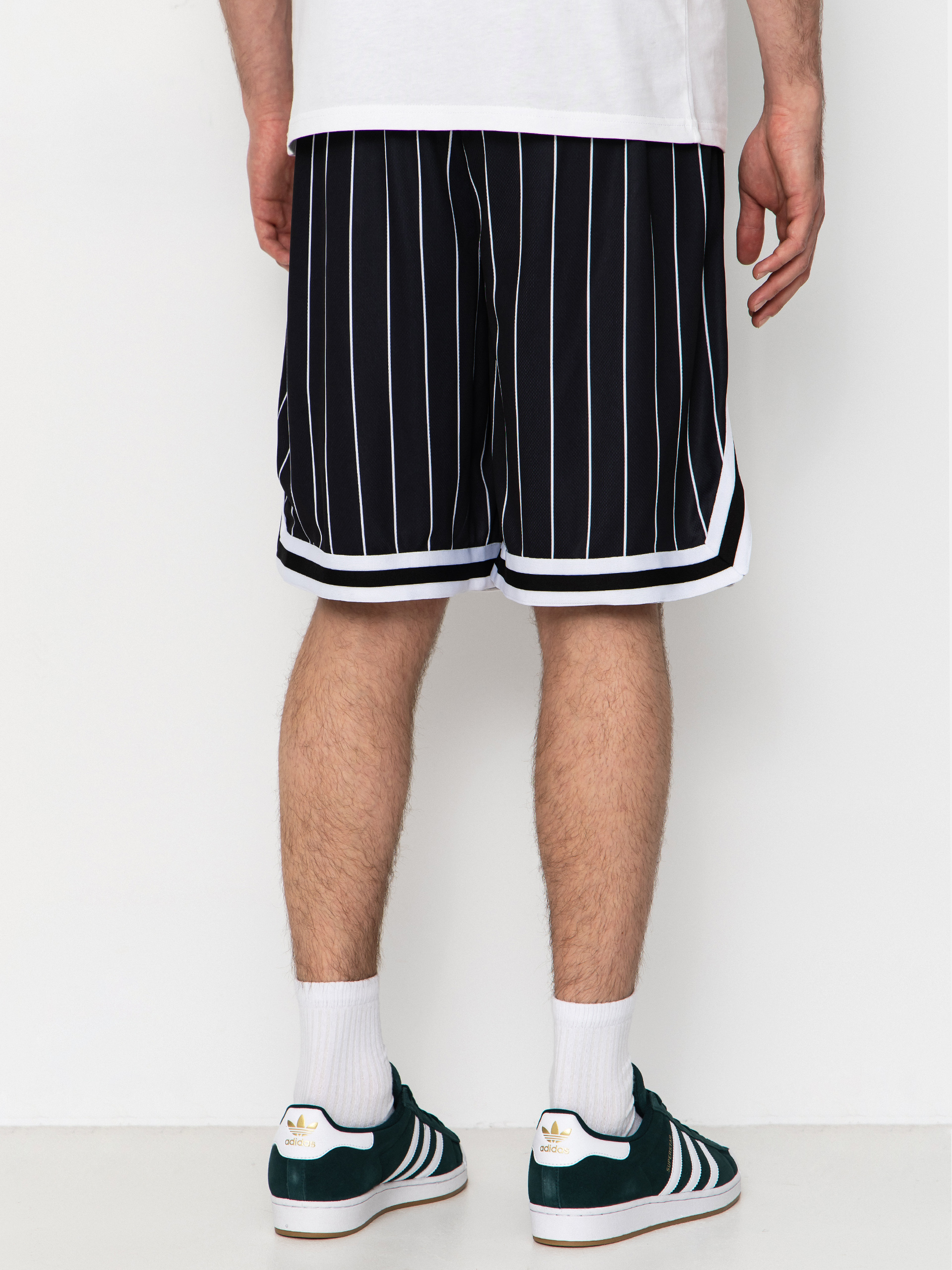 Szorty Karl Kani Small Signature Pinstripe Mesh (black/white)