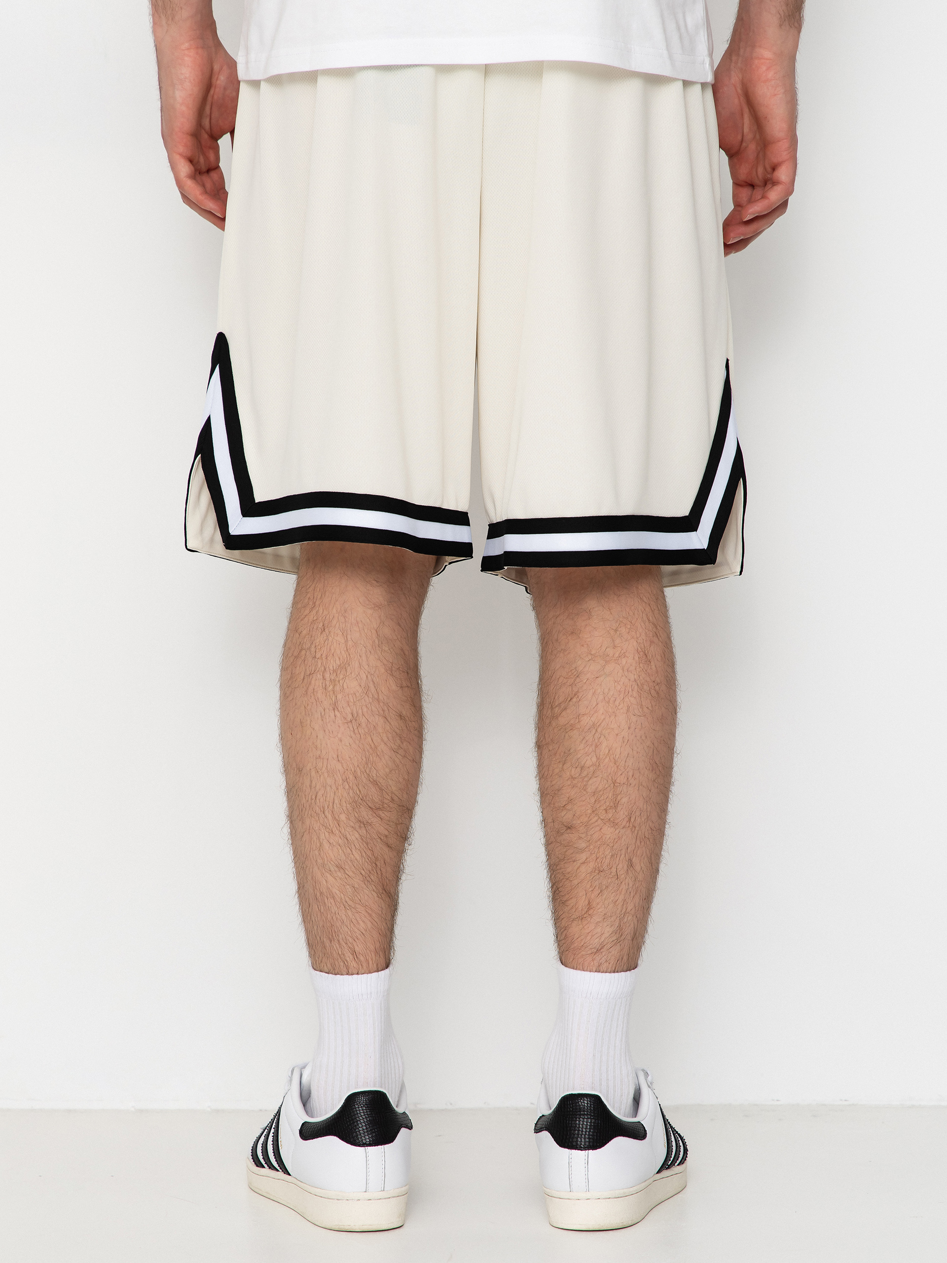 Szorty Karl Kani Small Signature Essential Mesh (off white)