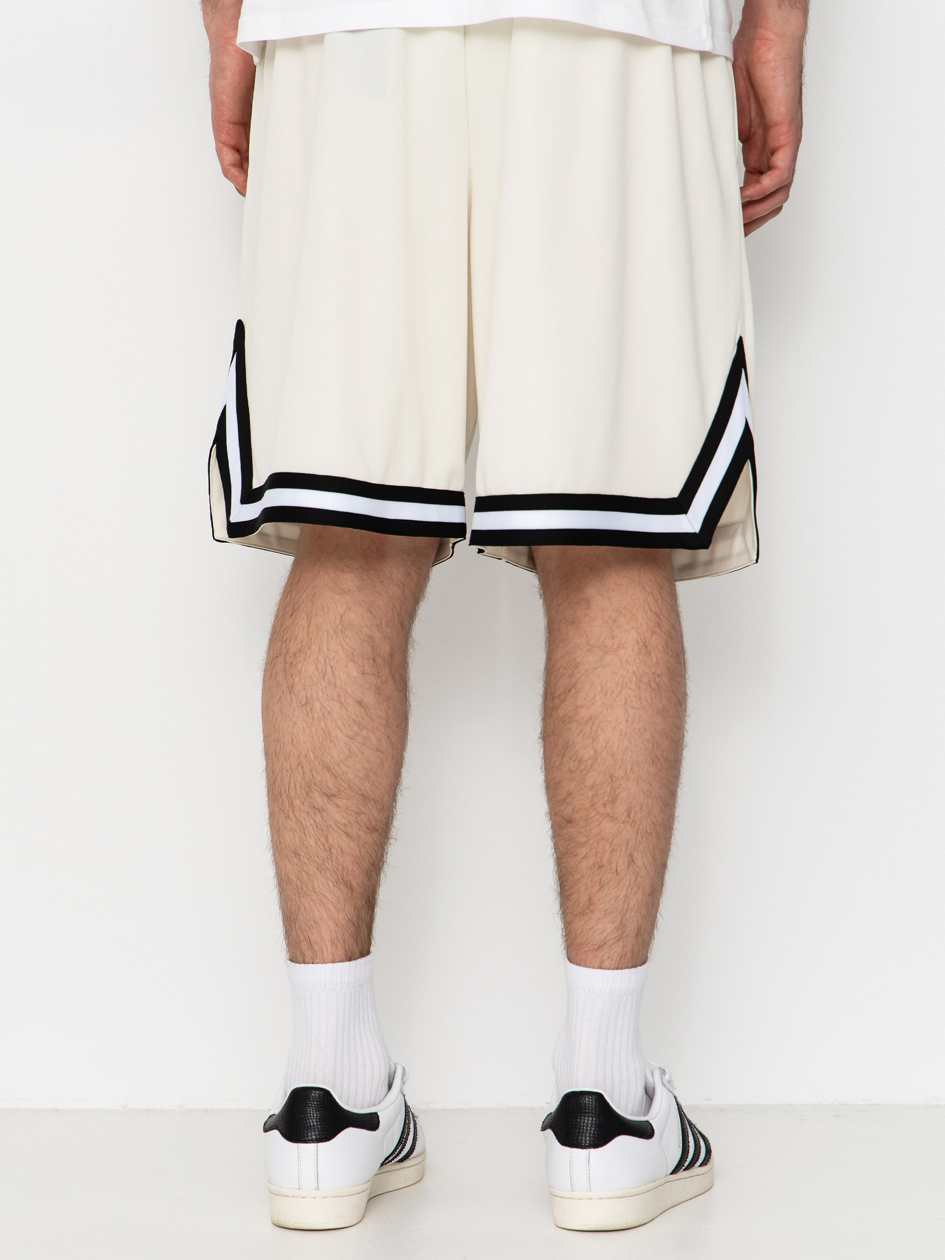 Szorty Karl Kani Small Signature Essential Mesh (off white)