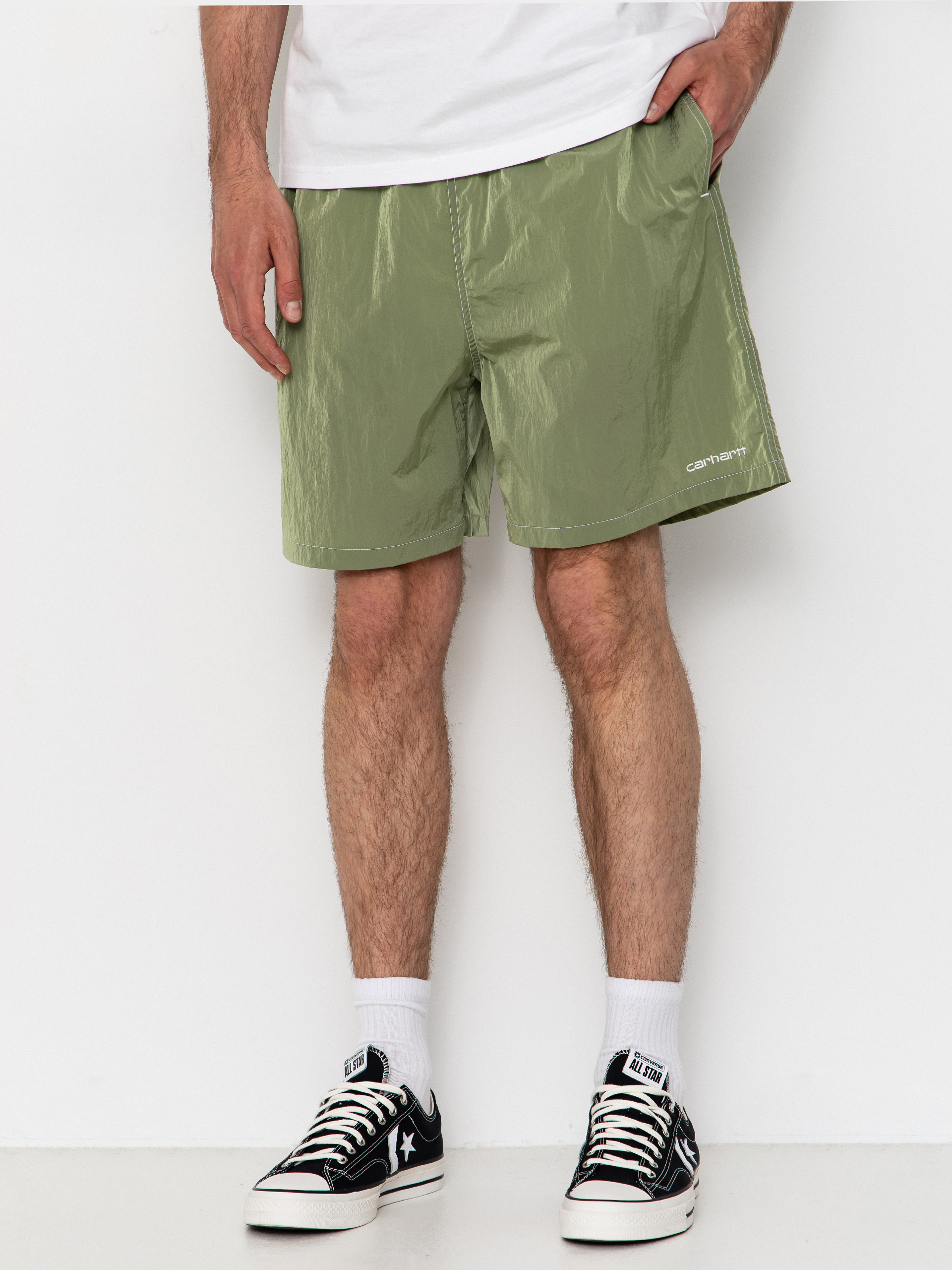 Szorty Carhartt WIP Canby Swim (gentle green/white)