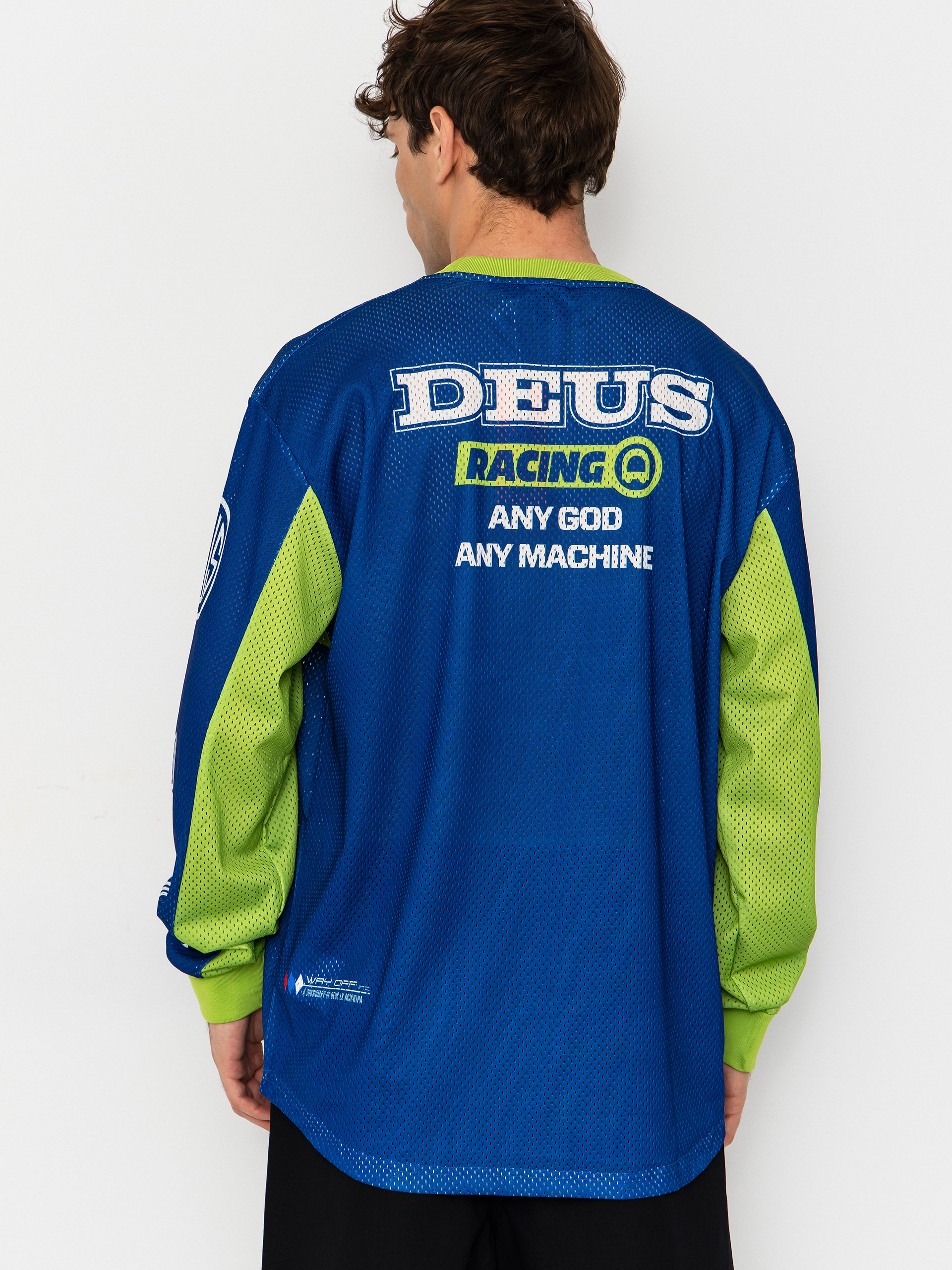 Longsleeve Deus Ex Machina Step Out Moto Jersey (blue)