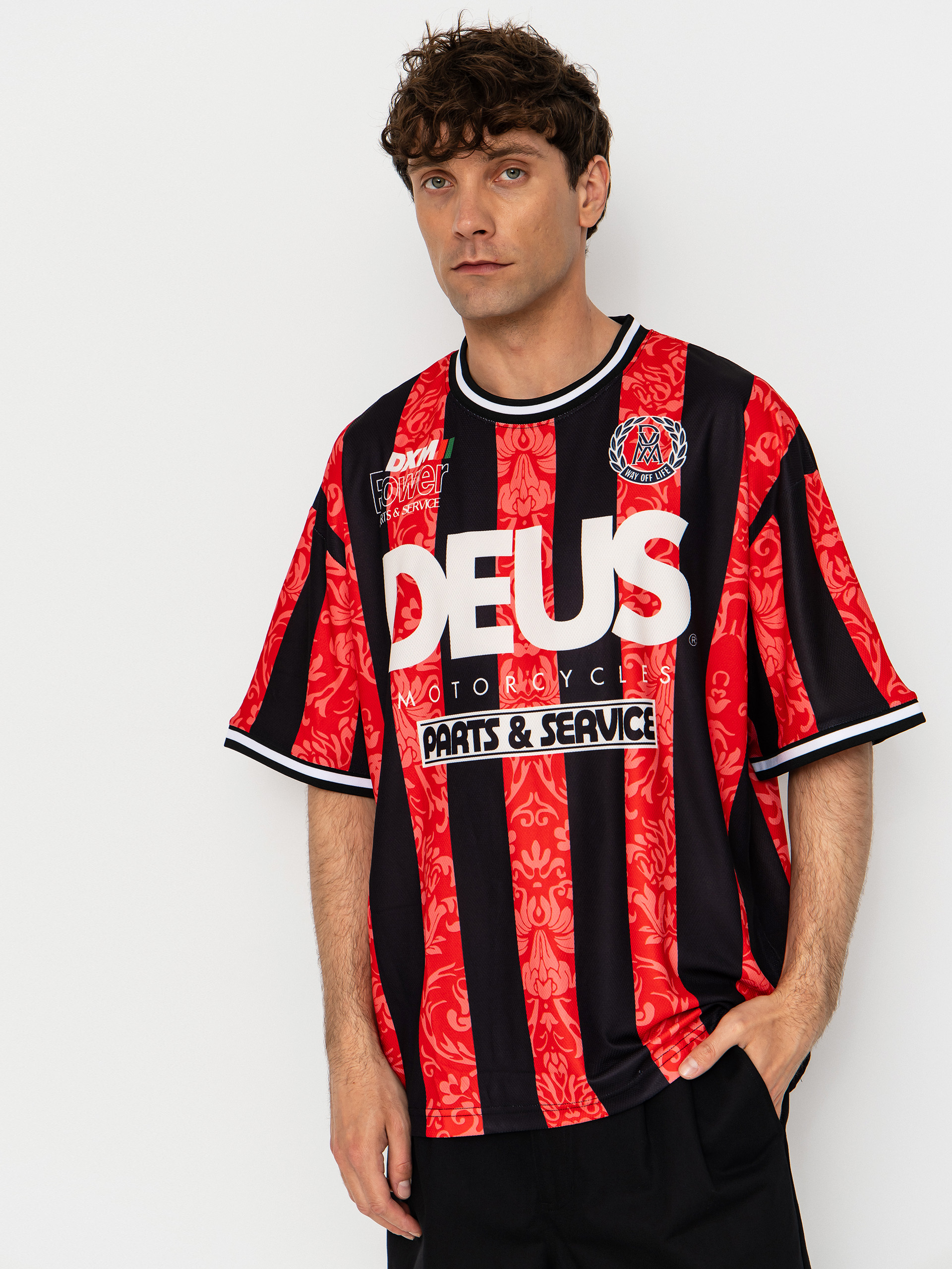 T-shirt Deus Ex Machina Nouveau Moto (fiery red)