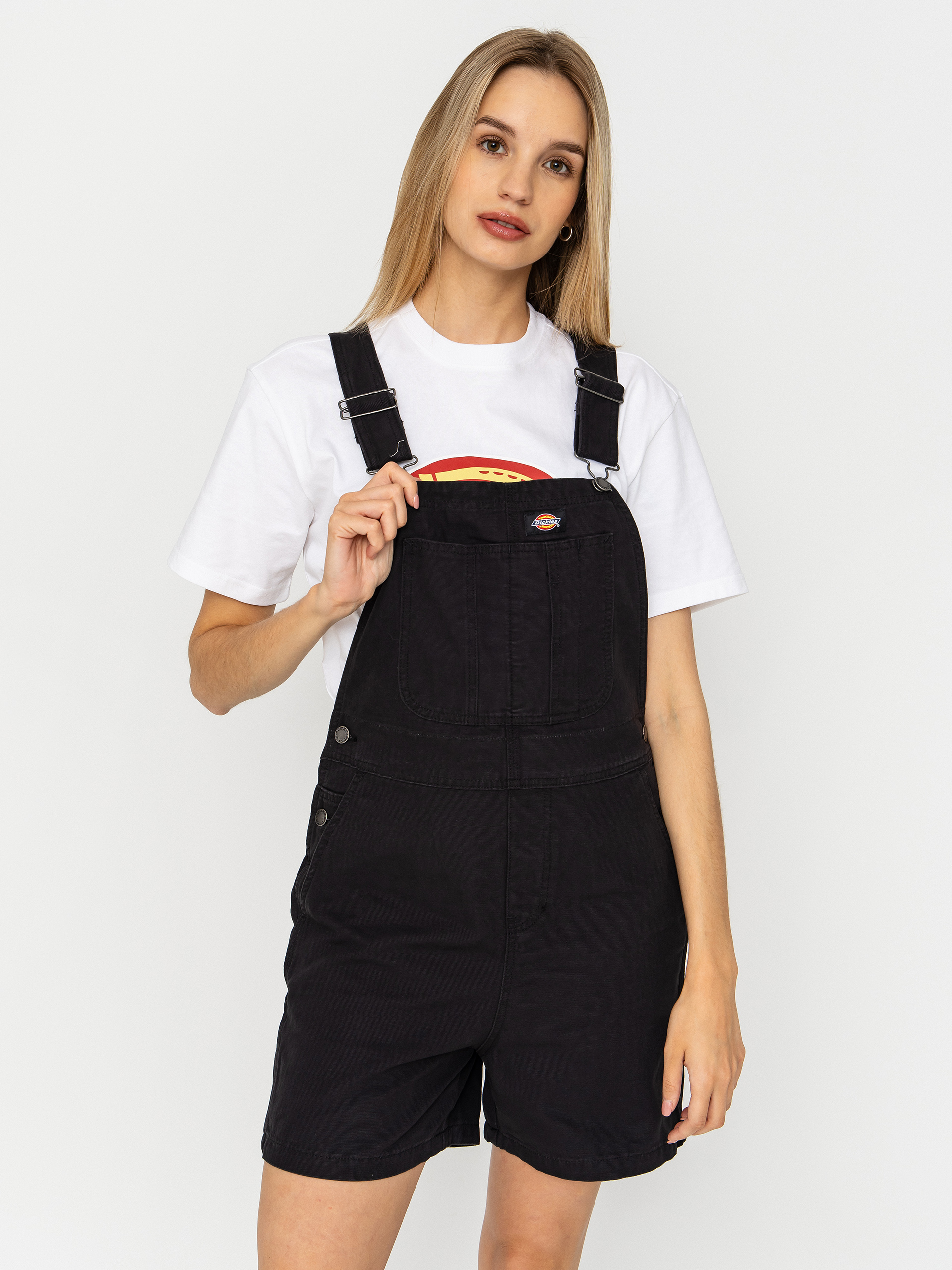 Szorty Dickies Lightweight Canvas Short Bib Wmn
