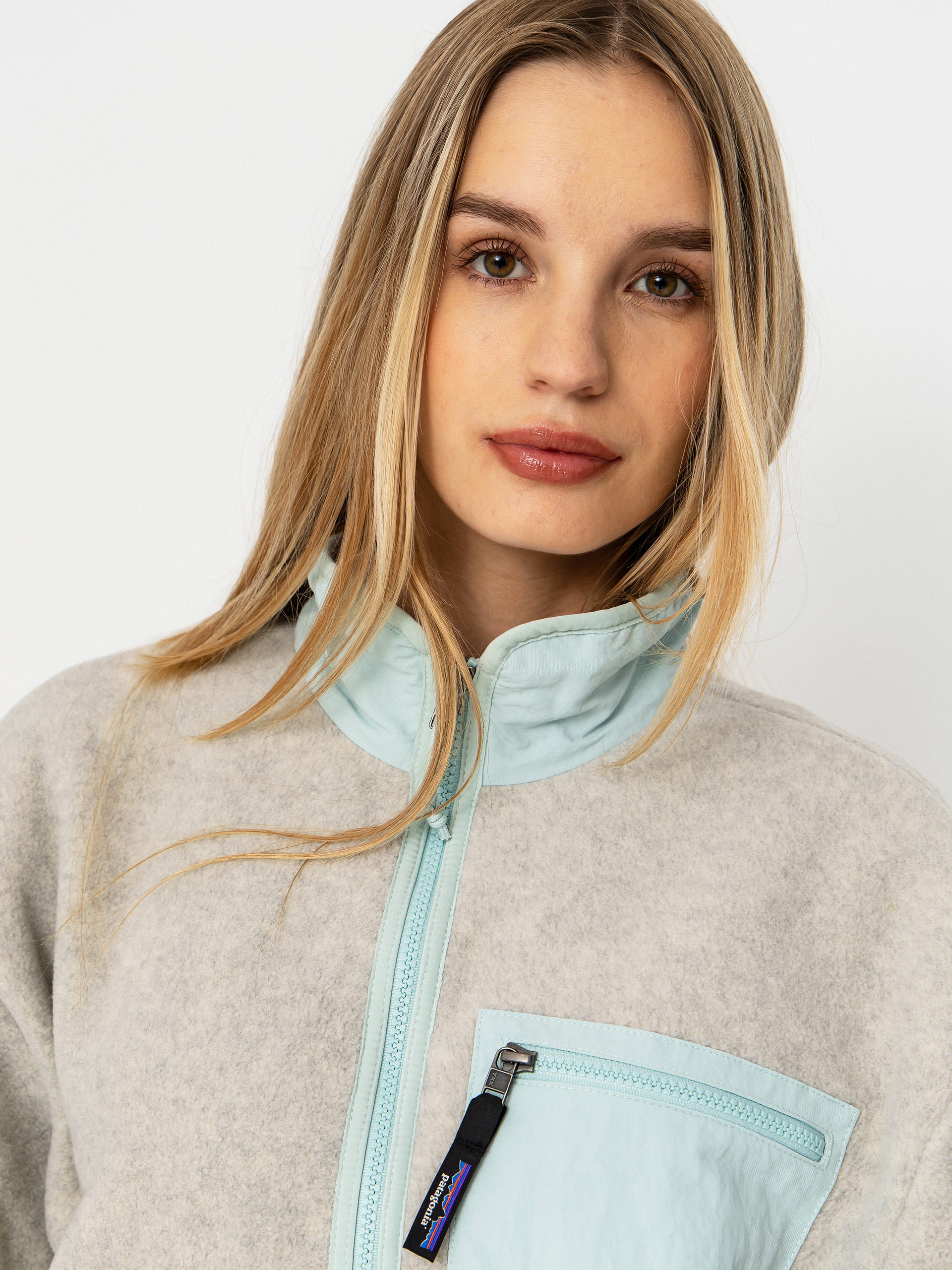 Damski Polar Patagonia Synchilla (oatmeal heather w/thin ice)
