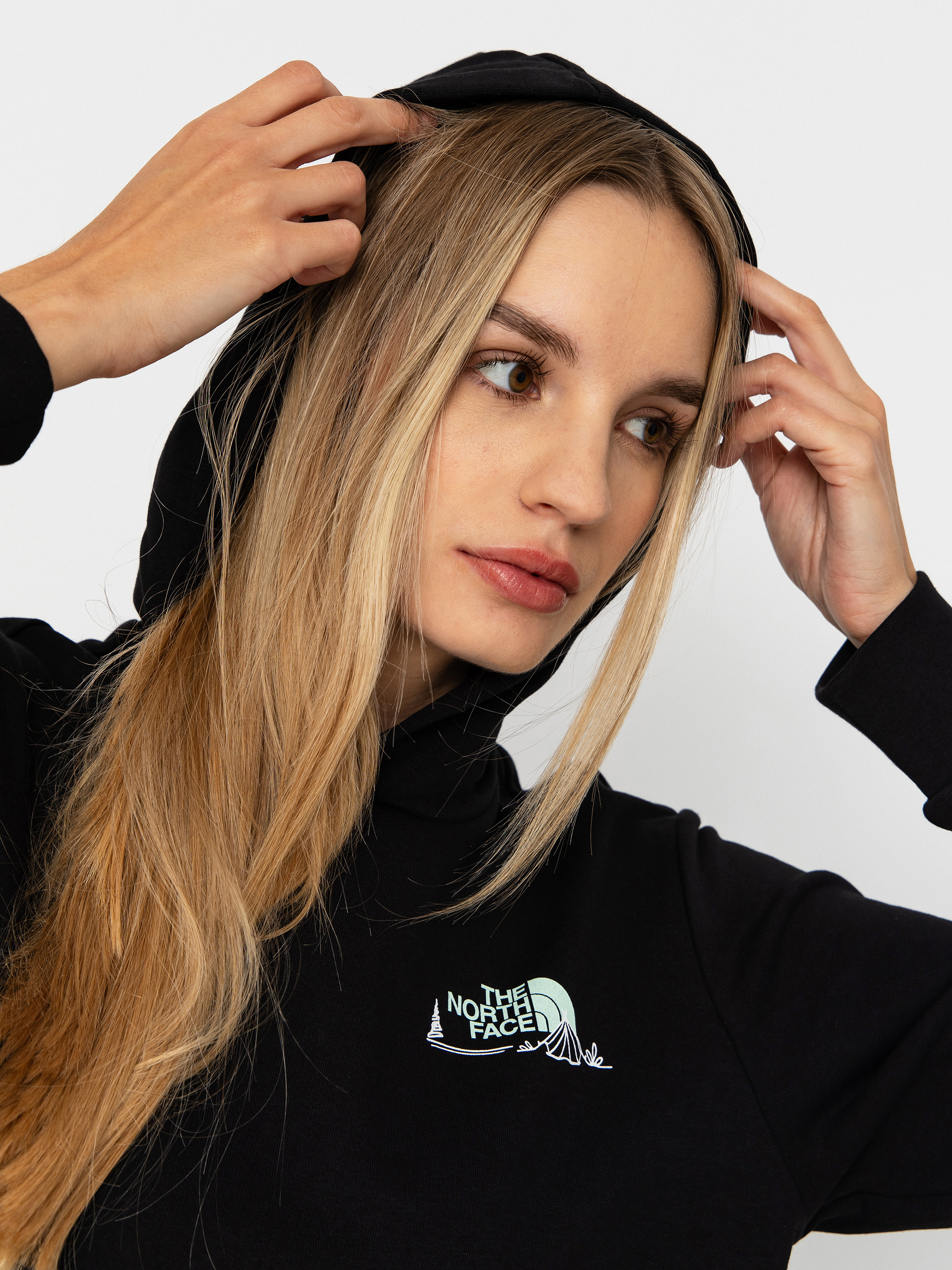 Bluza z kapturem The North Face Monte HD Wmn (tnf black)